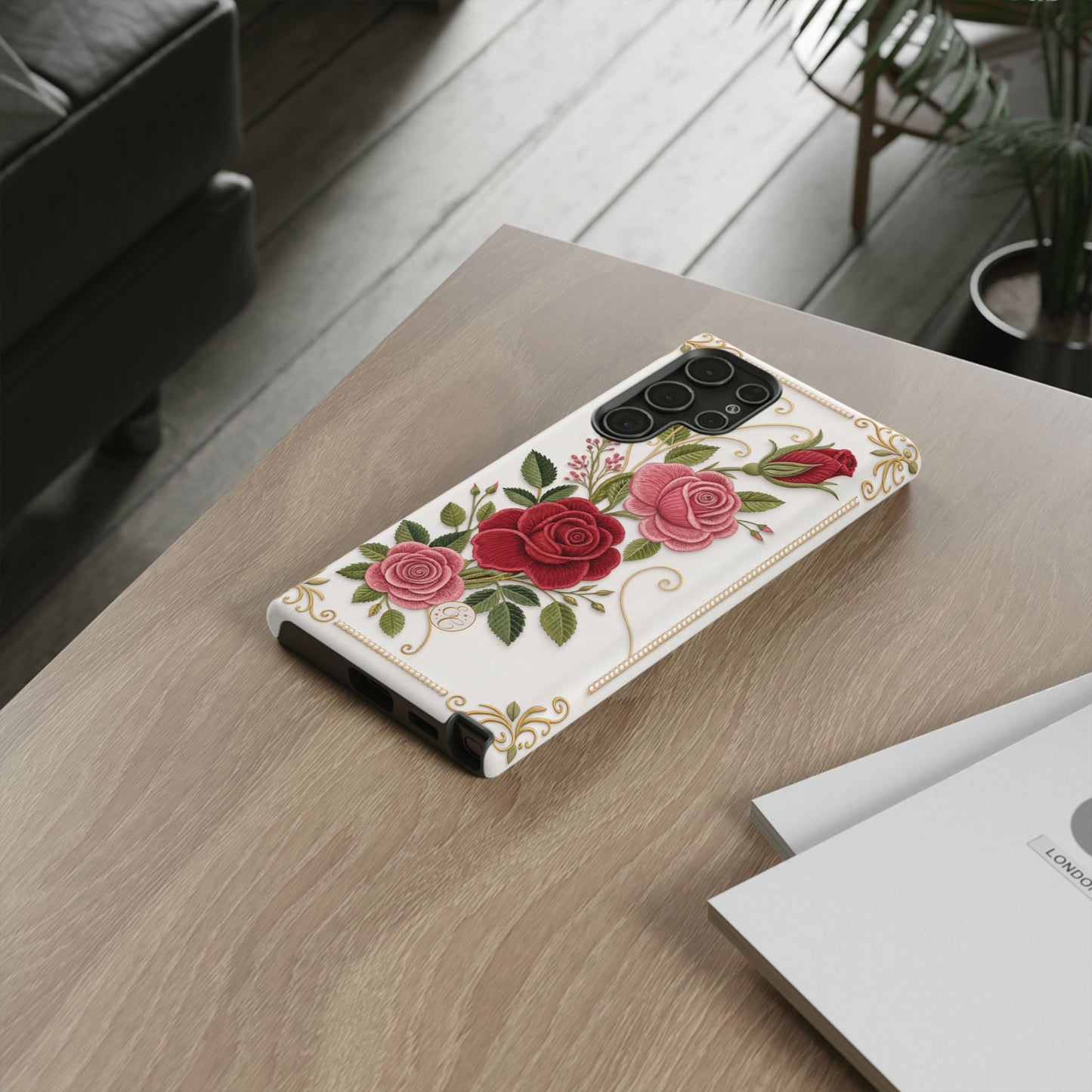 Elegant Rose Garden Tough Phone Case