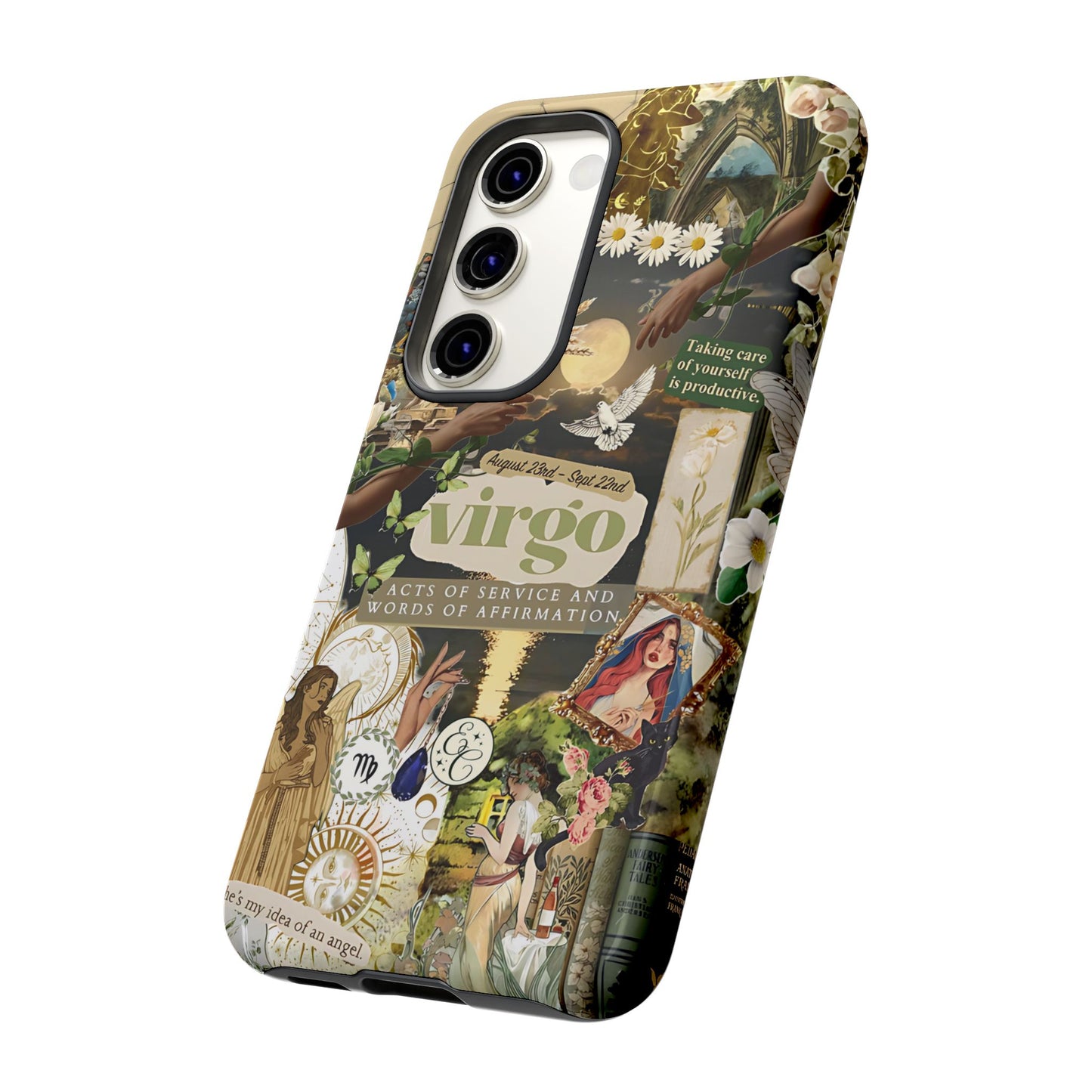 Virgo Vintage Zodiac Collage Tough Phone Case
