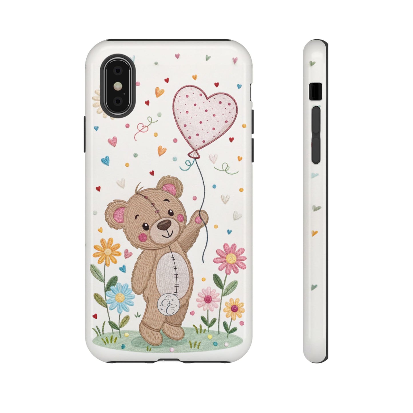 Cute Teddy Bear Tough Phone Case