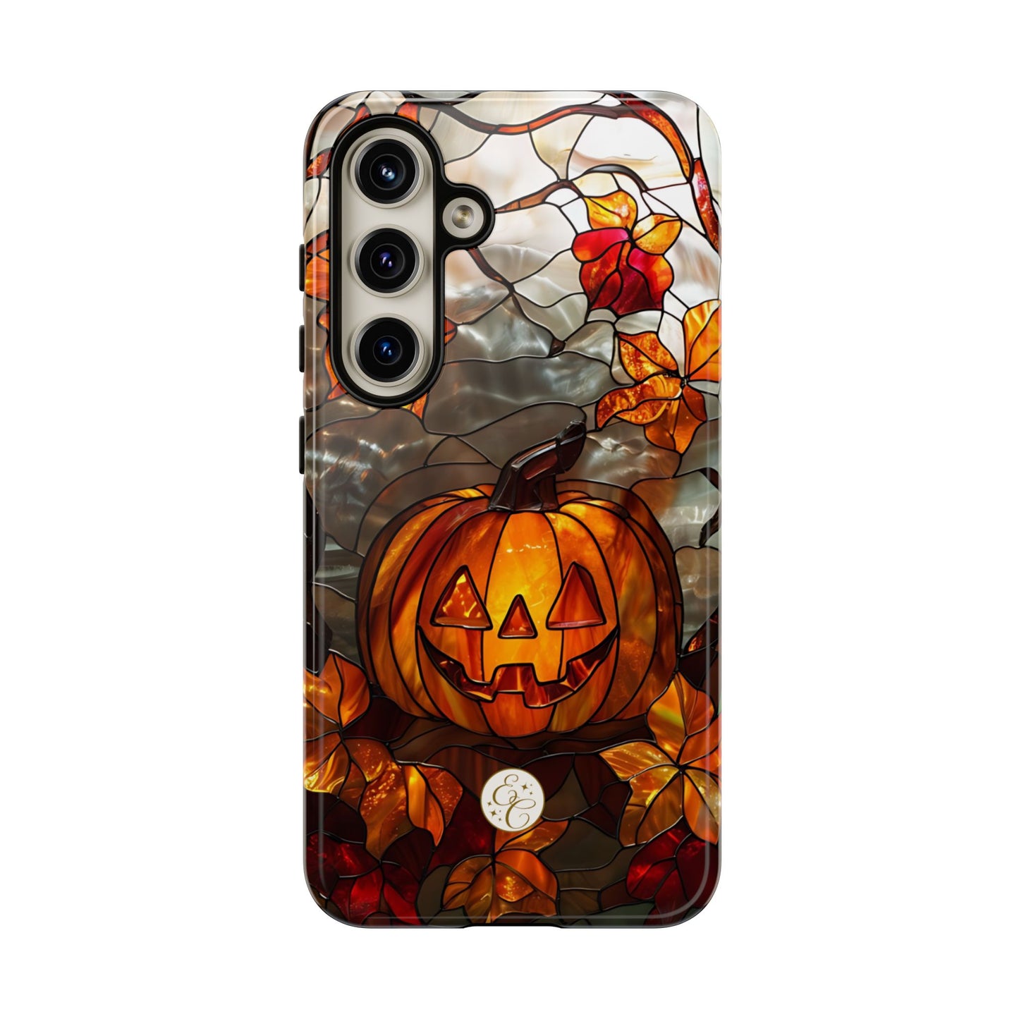 Stained Glass Pumpkin Tough Phone Case