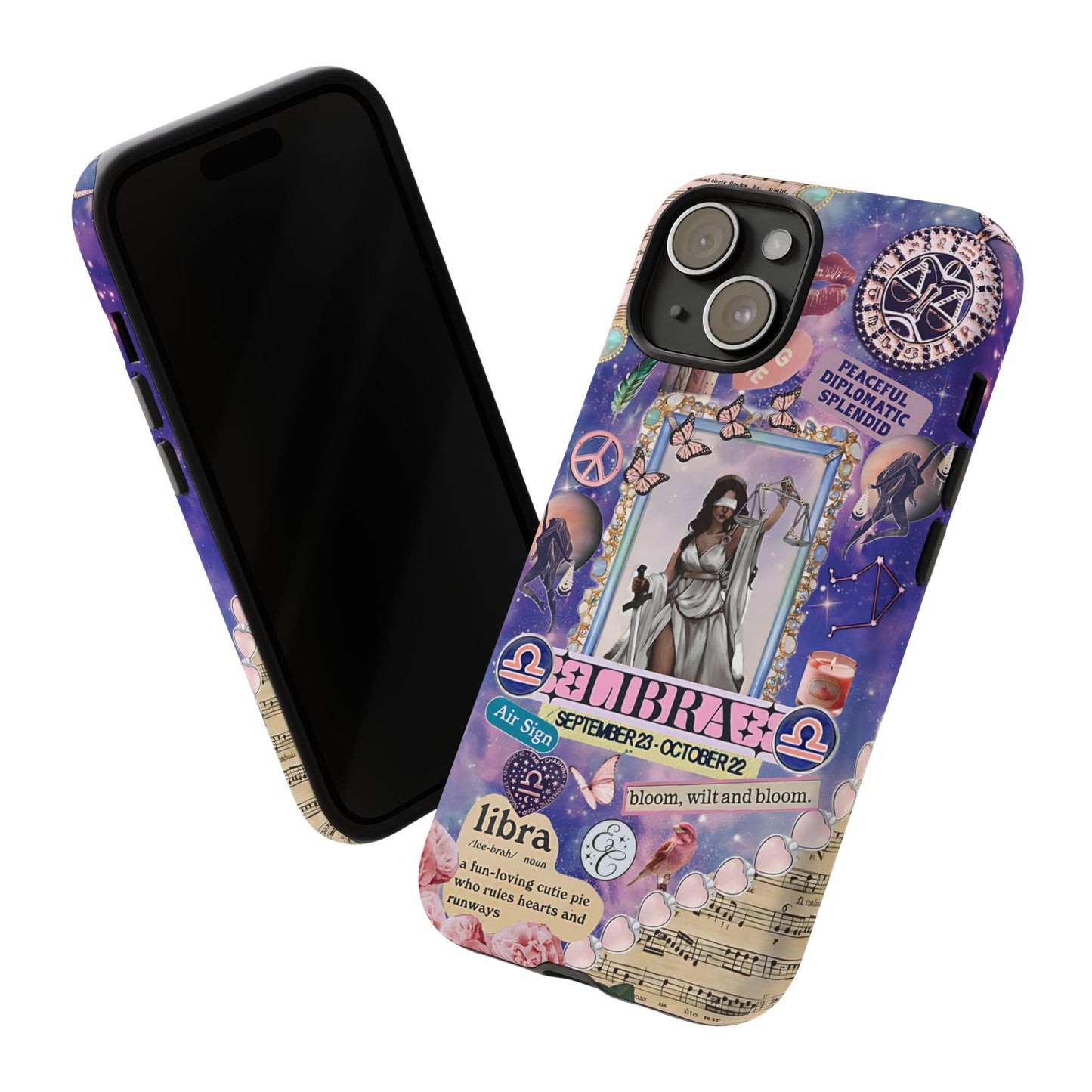 Libra Zodiac Star Sign Tough Phone Case