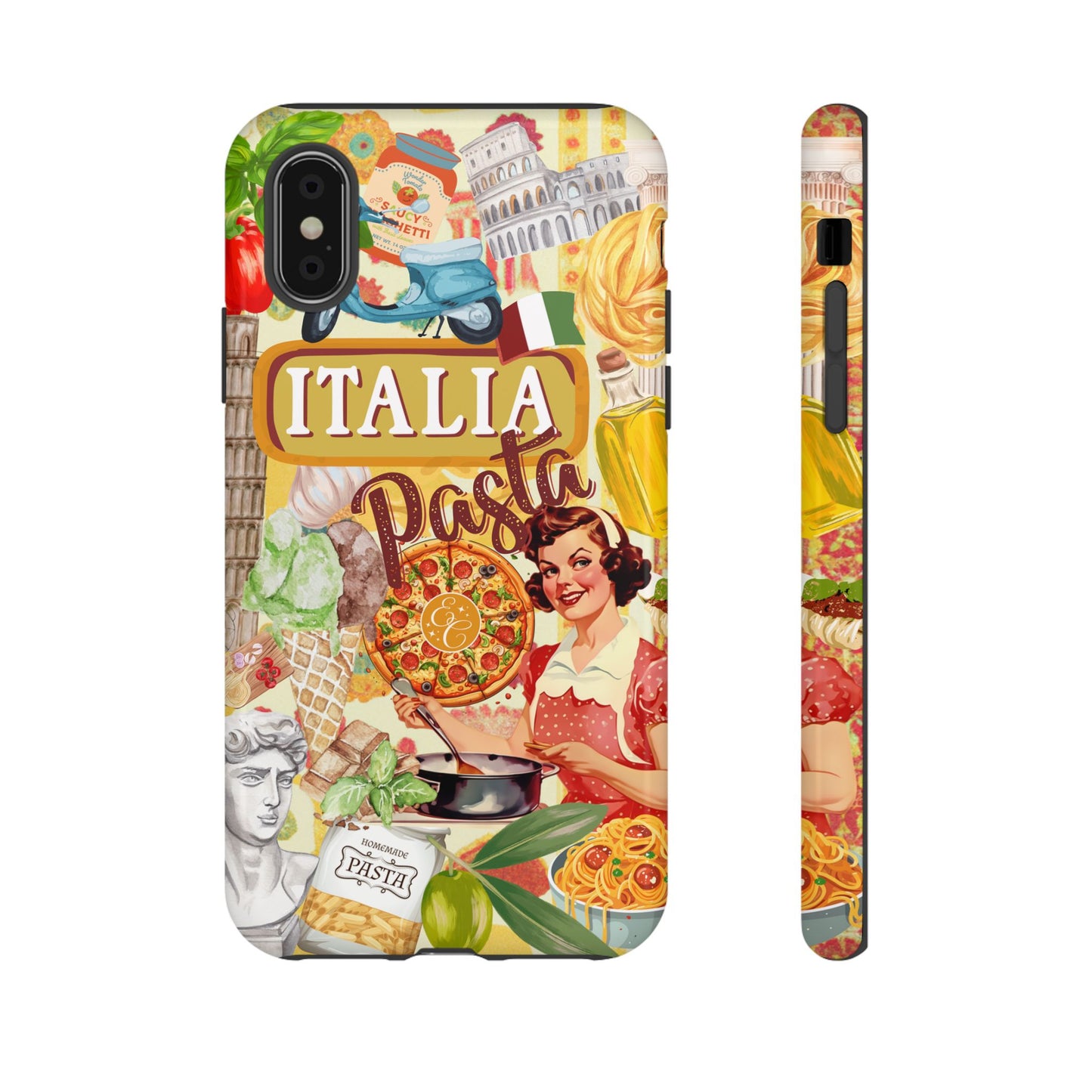 Italian Cuisine Collage Tough Phone Case