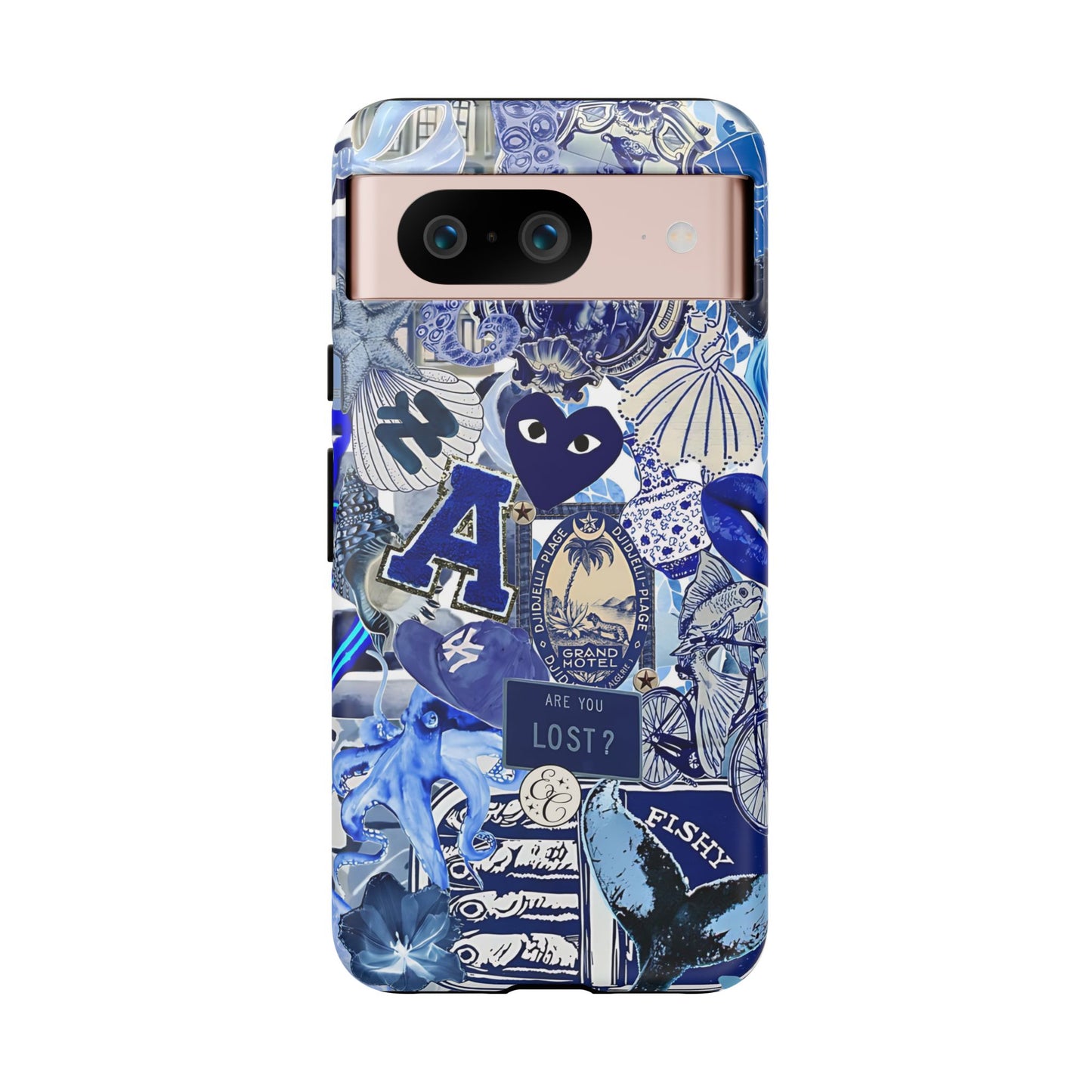 Blue Collage Tough Phone Case