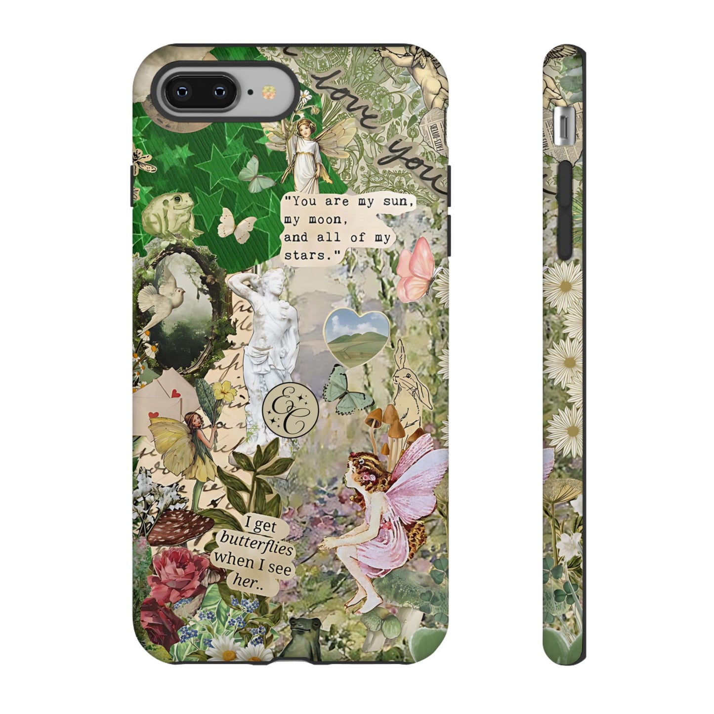 Vintage Botanical Collage Tough Phone Case