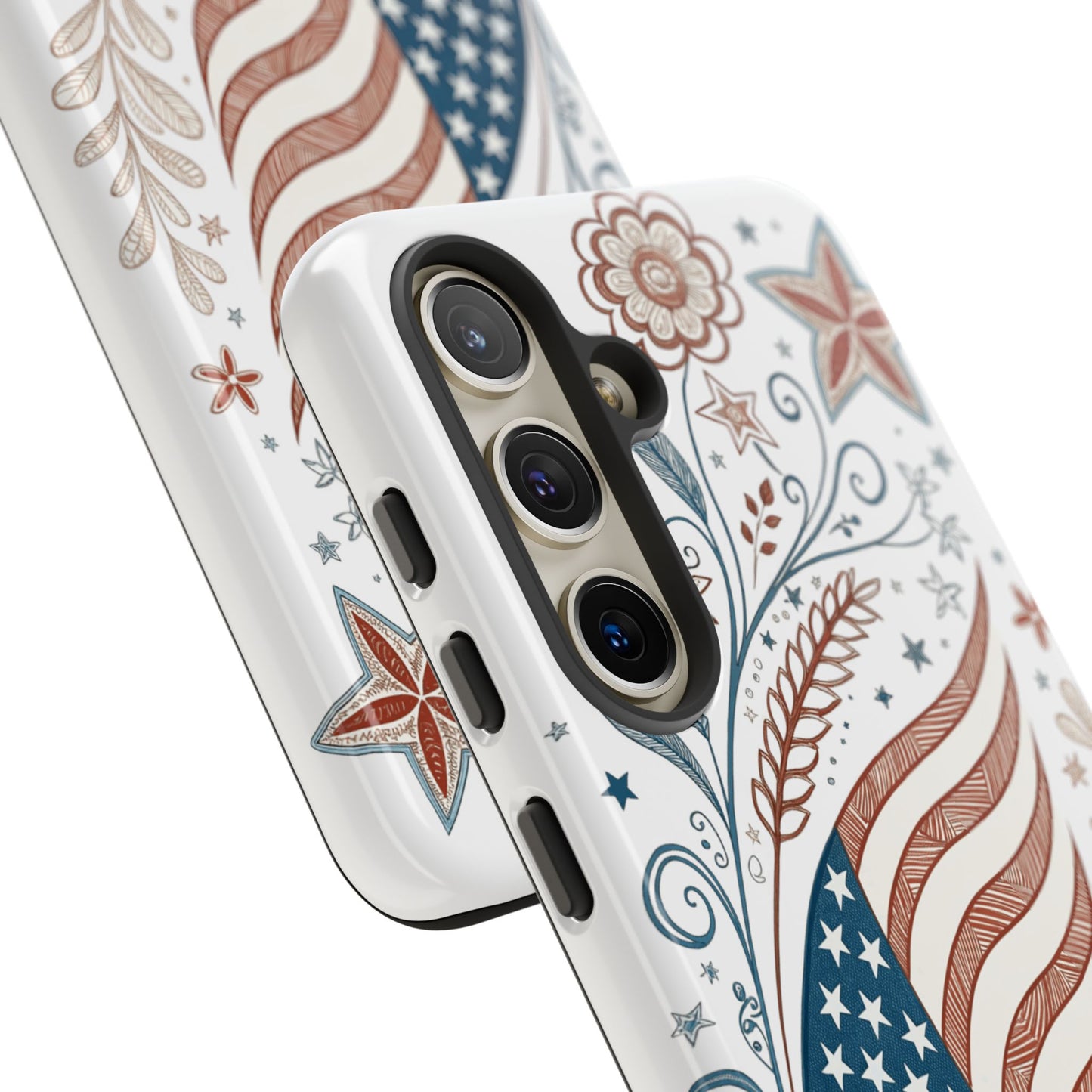 Boho American Flag Tough Phone Case