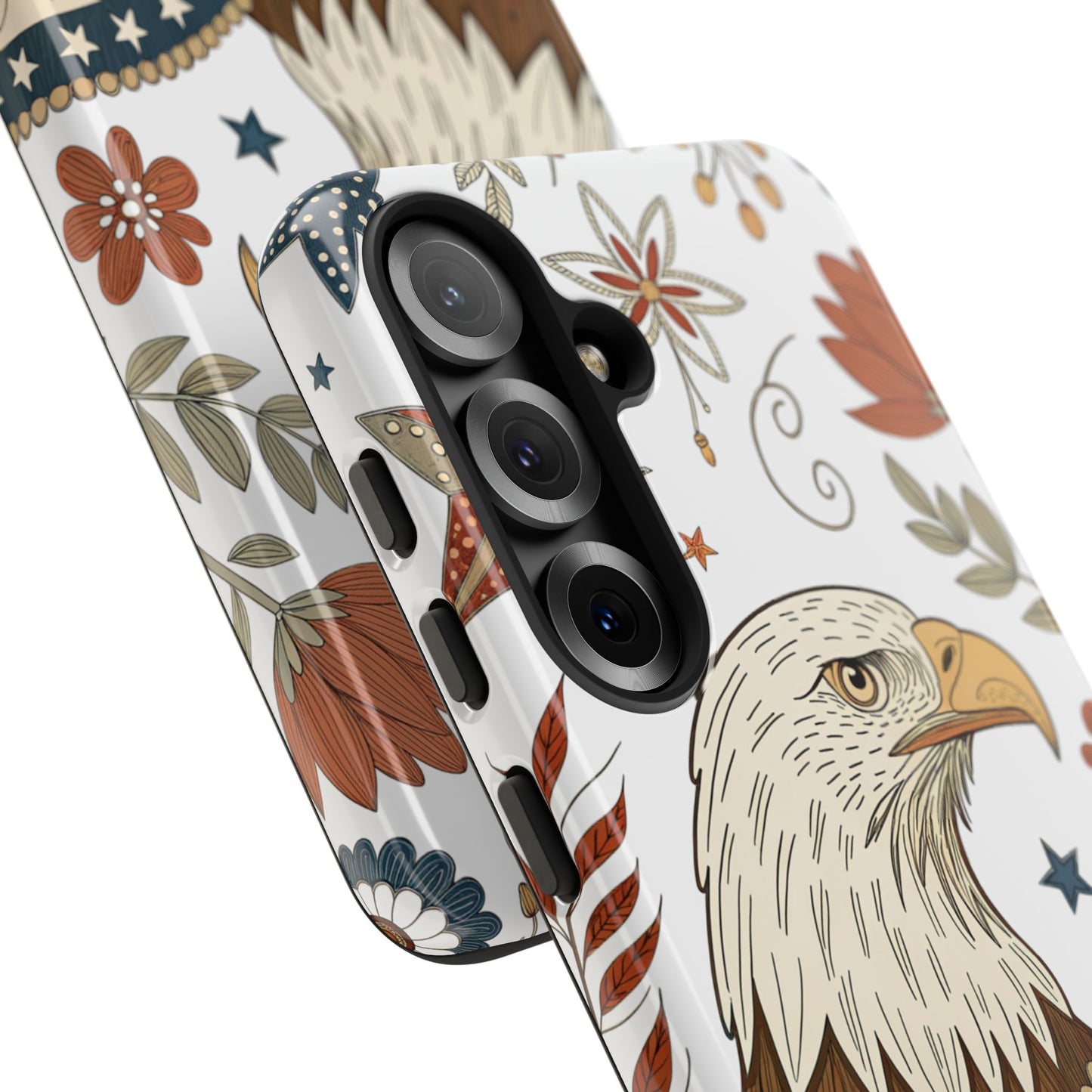 Boho Patriotic Eagle Tough Phone Case