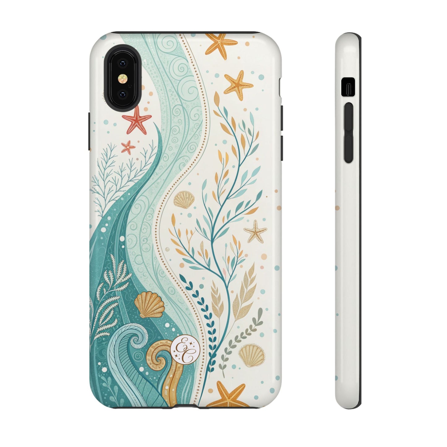 Ocean Boho Doodle Tough Phone Case