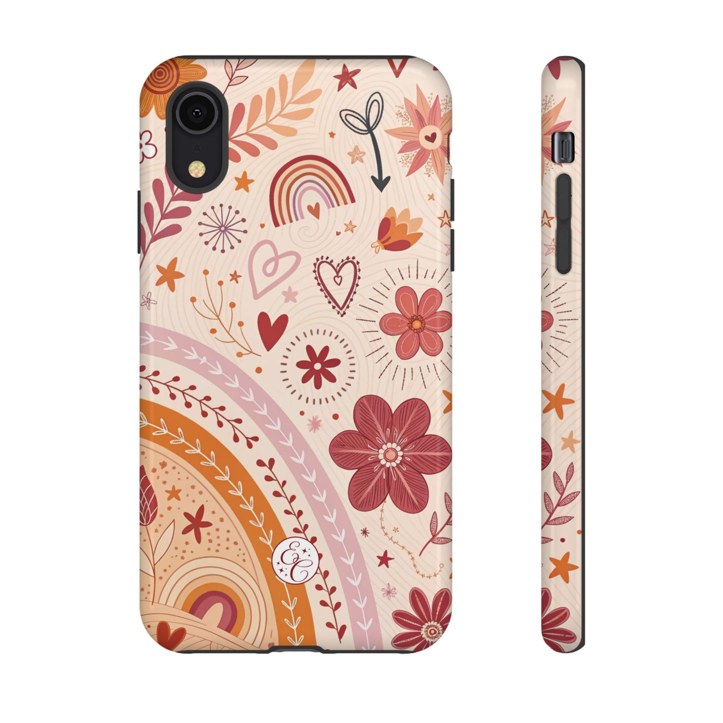 Lesbian Boho Doodle Tough Phone Case