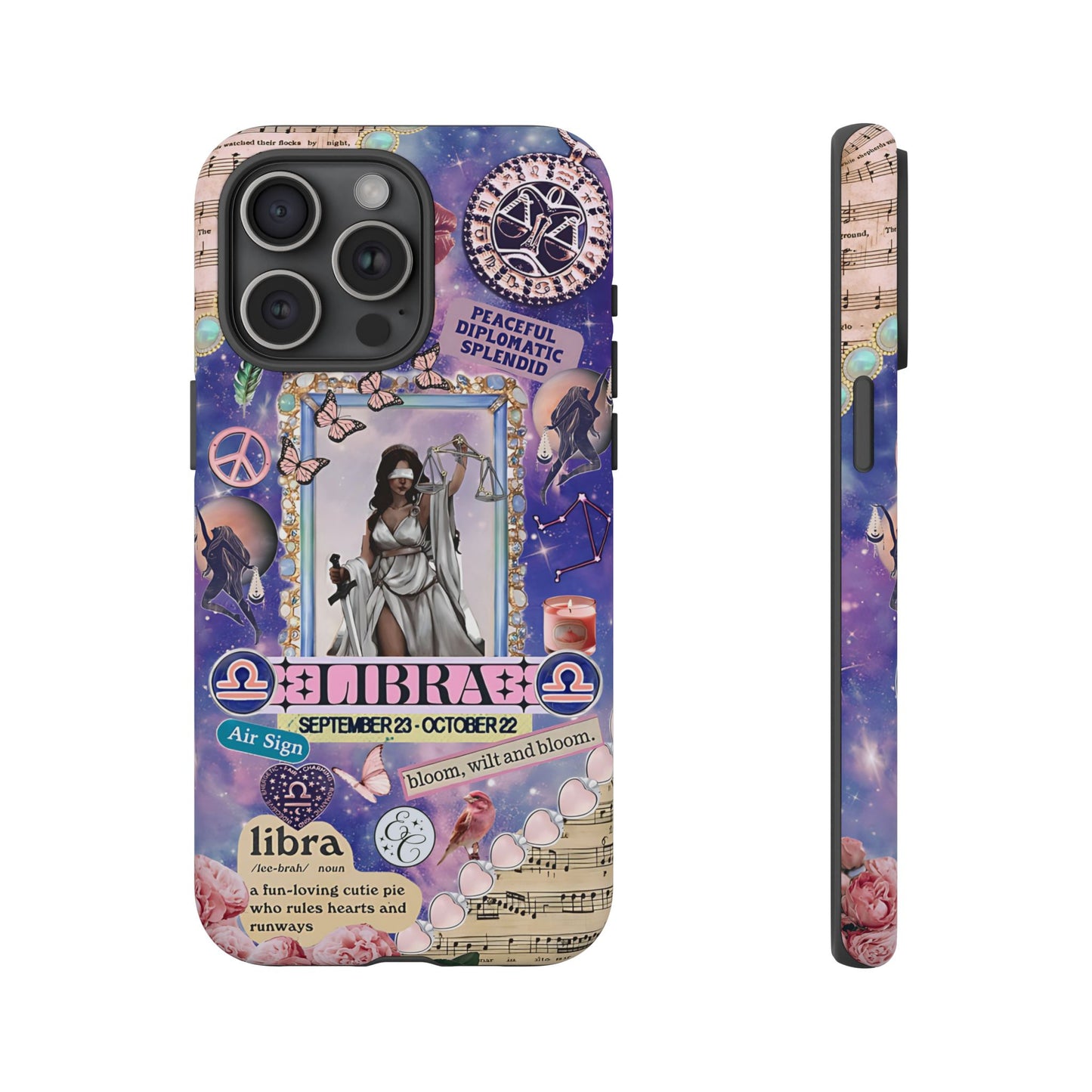Libra Zodiac Star Sign Tough Phone Case