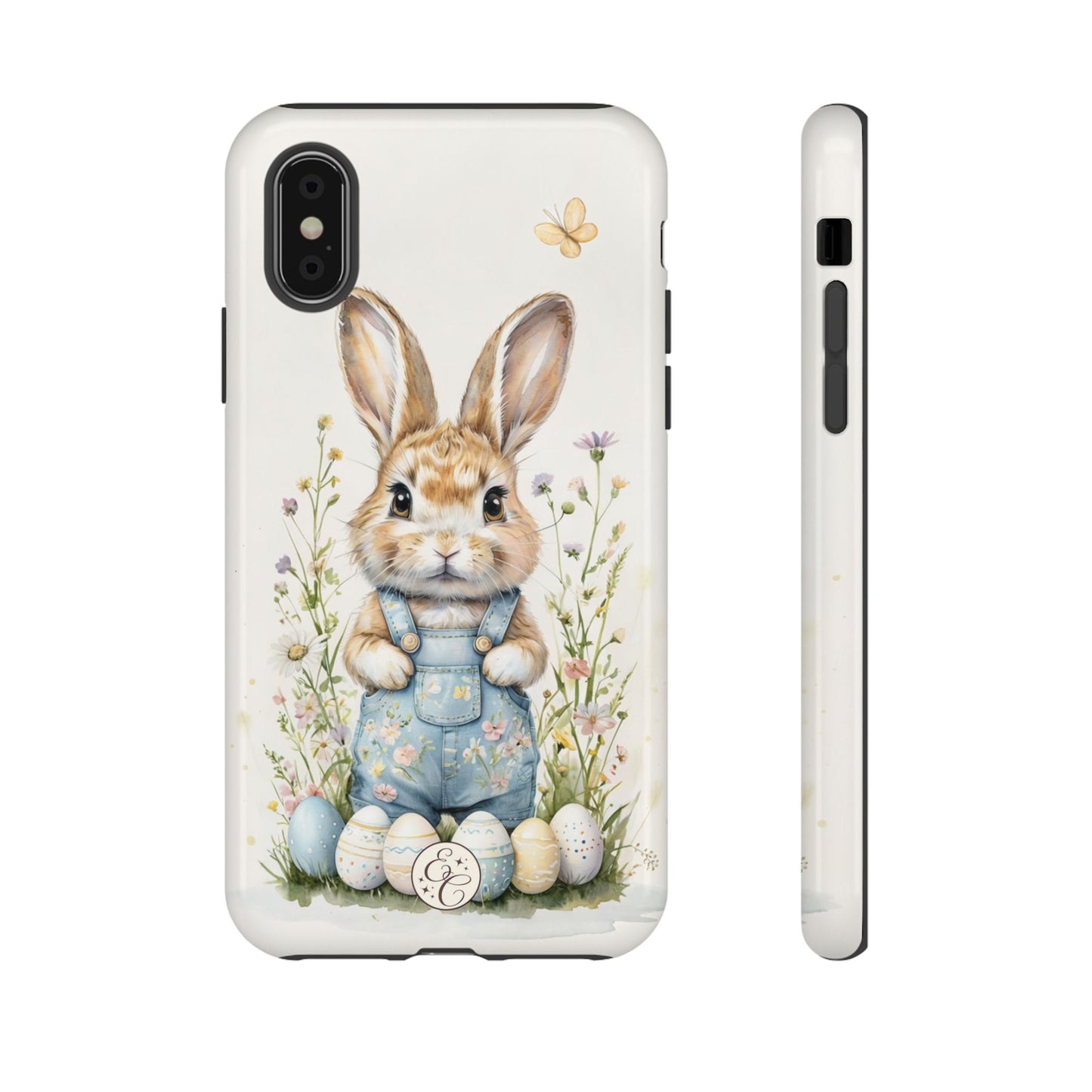 Bunny with Easter Eggs Tough Phone Case