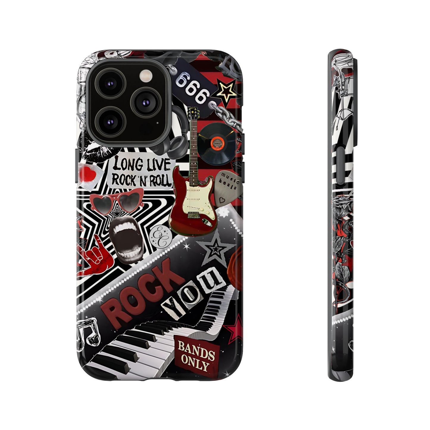 Rock and Roll Collage Tough Phone Case