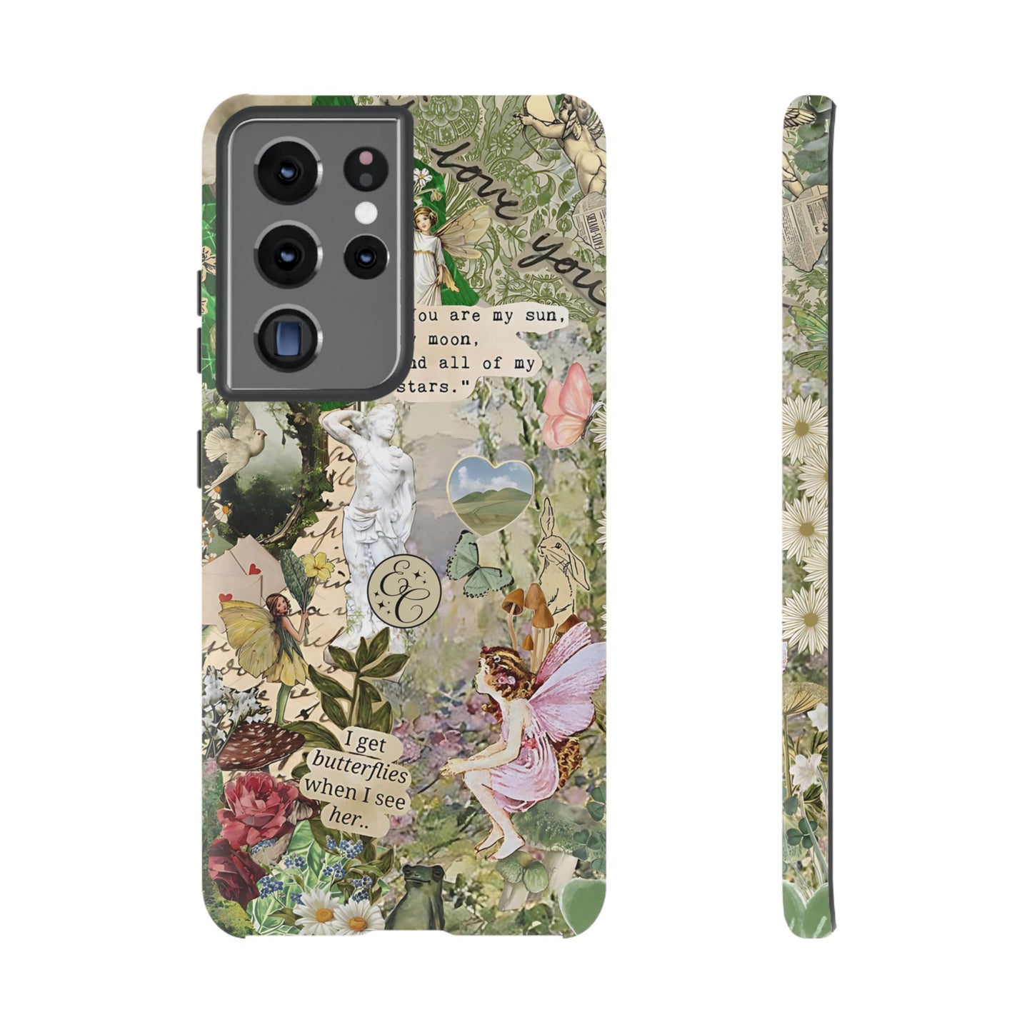 Vintage Botanical Collage Tough Phone Case