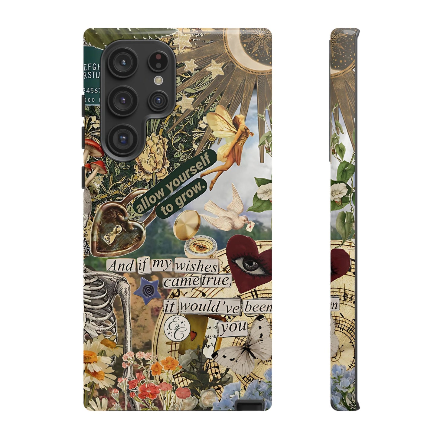 Vintage Cottage Collage Tough Phone Case