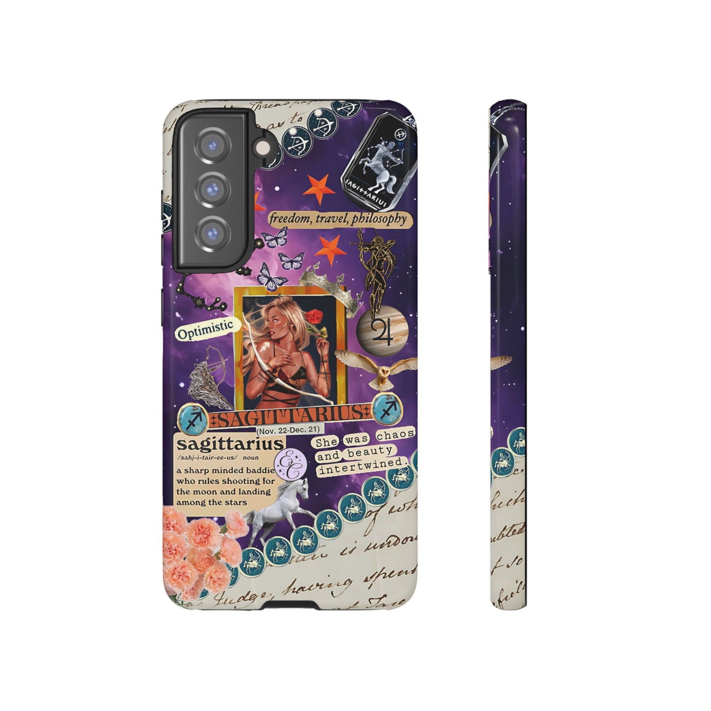 Sagittarius Zodiac Star Sign Tough Phone Case