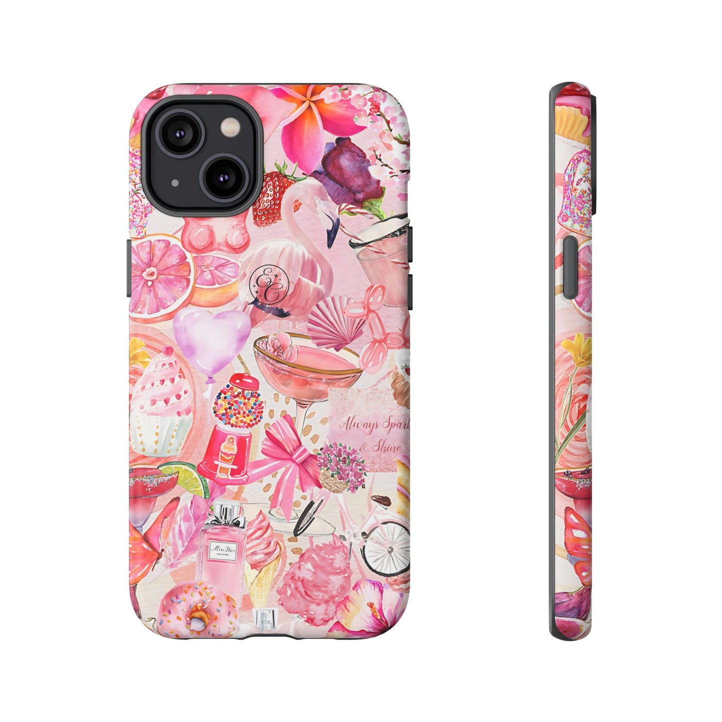 Pink Collage Tough Phone Case
