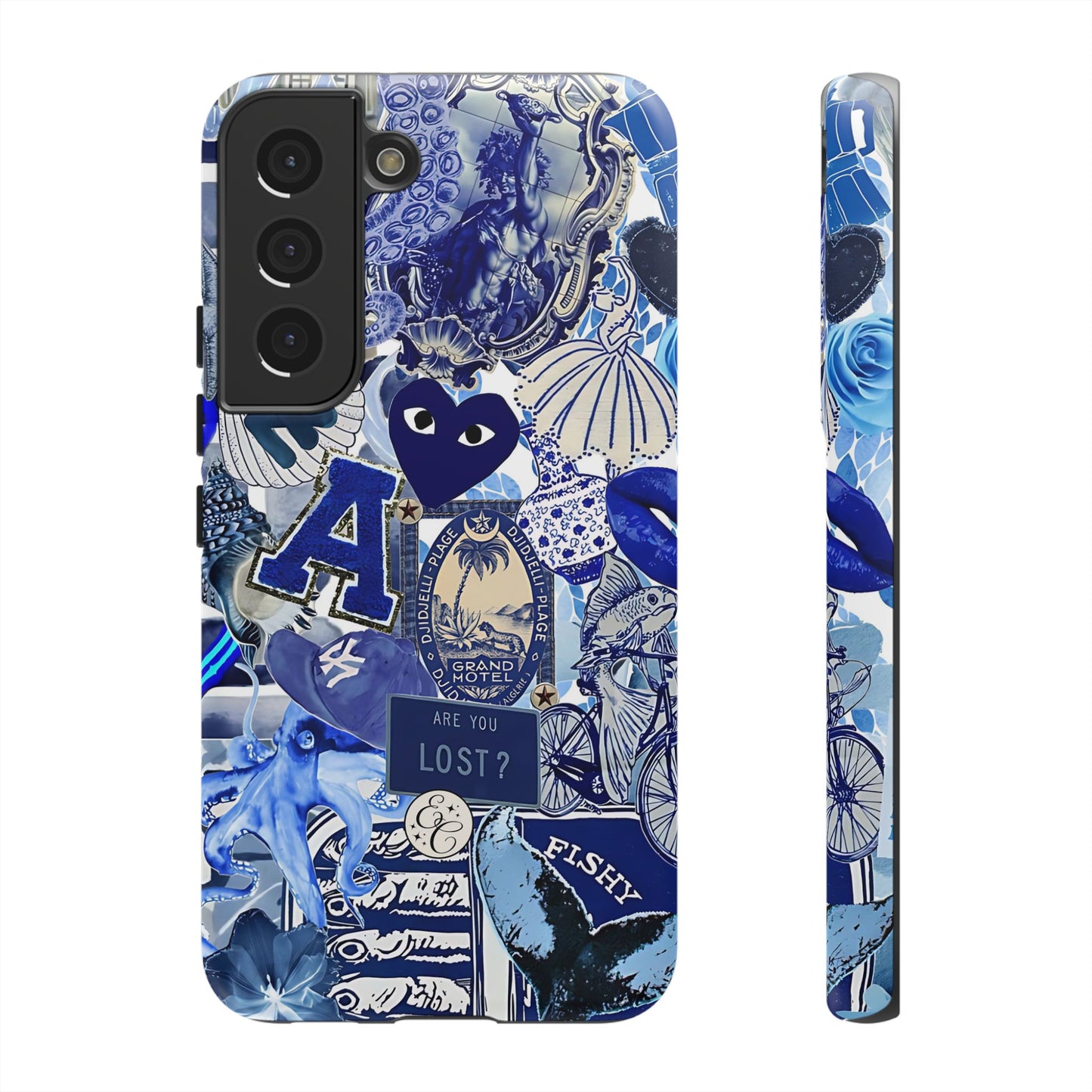 Blue Collage Tough Phone Case