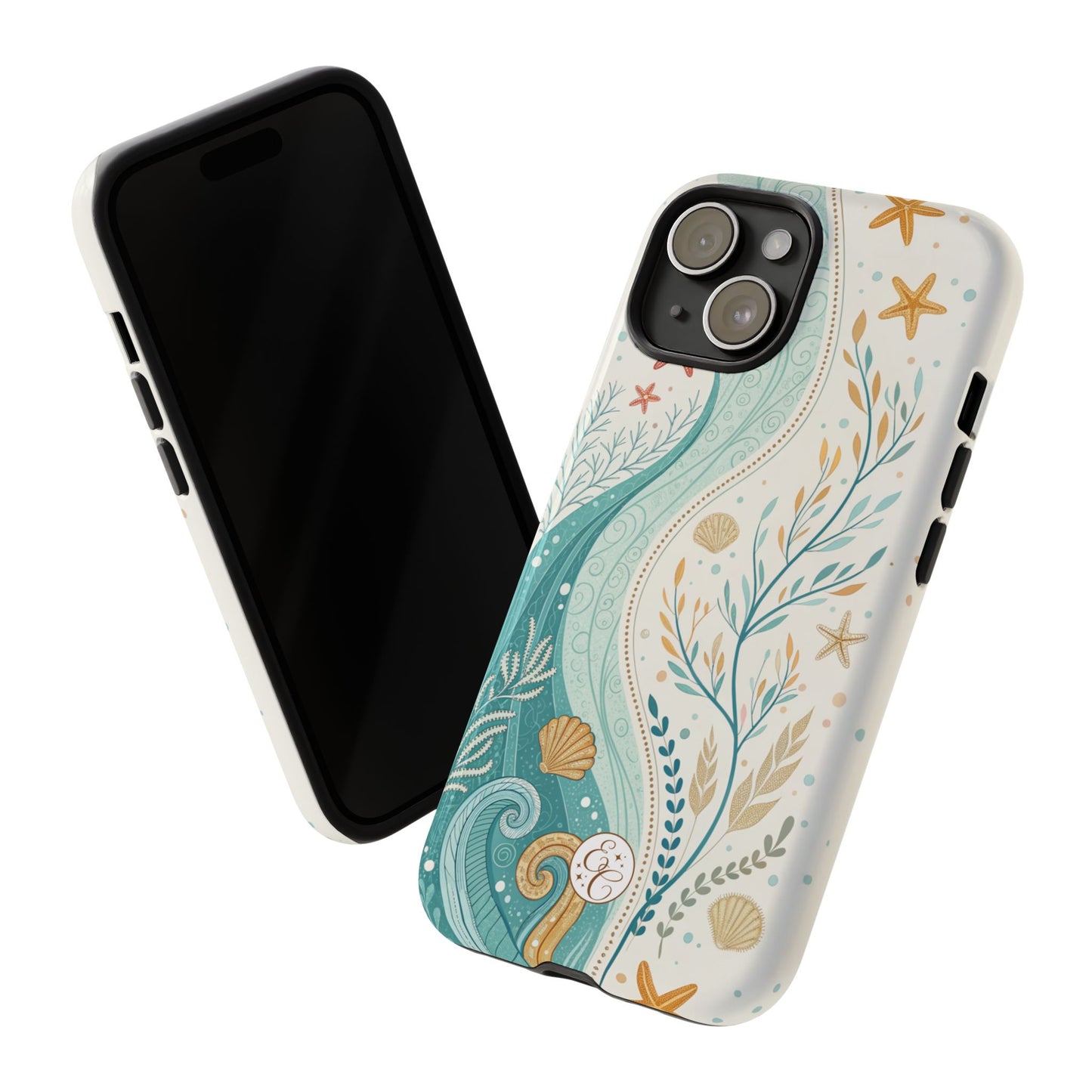 Ocean Boho Doodle Tough Phone Case