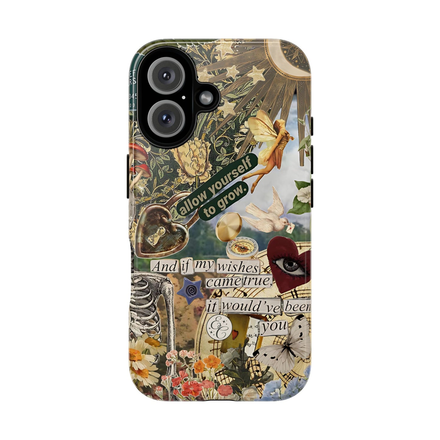 Vintage Cottage Collage Tough Phone Case