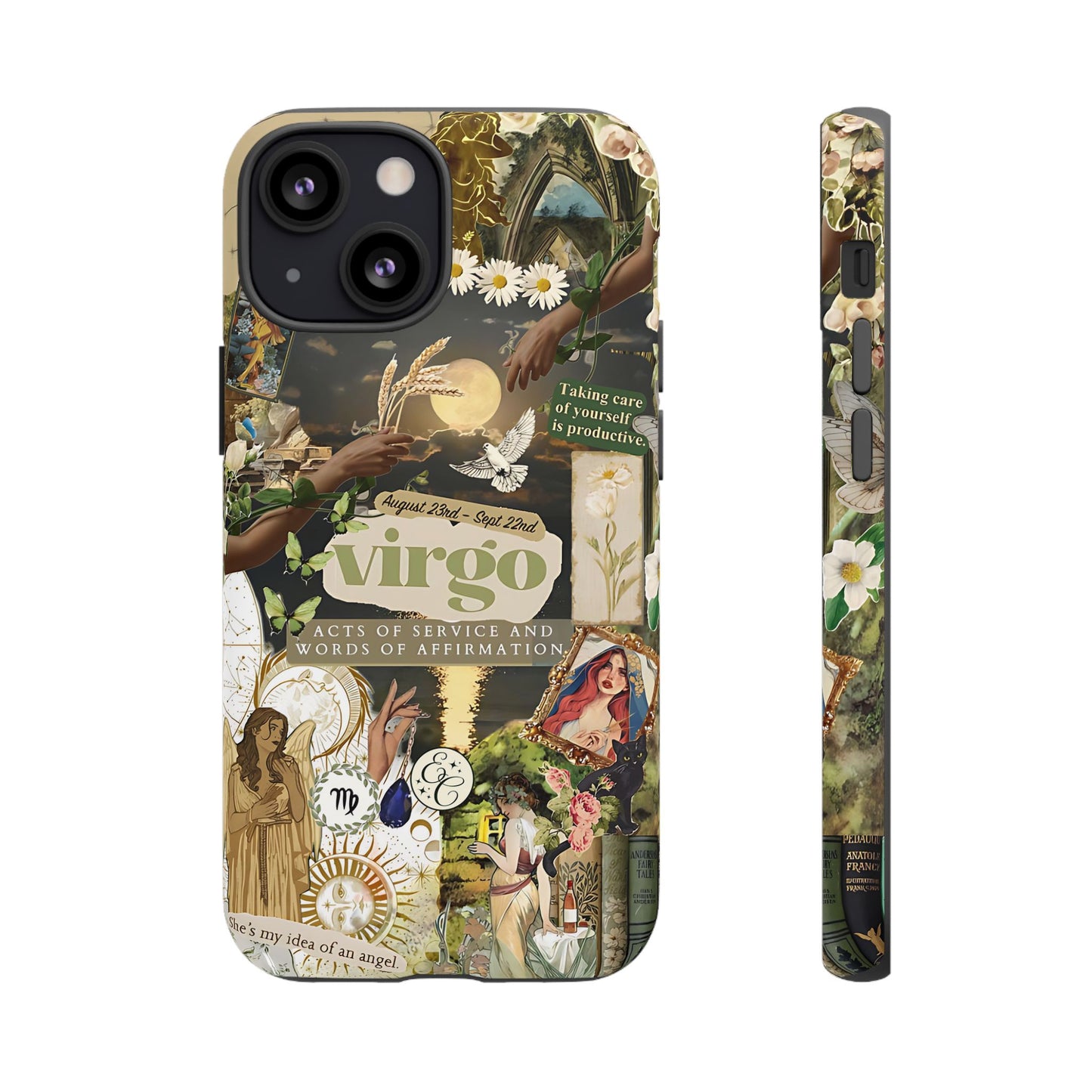 Virgo Vintage Zodiac Collage Tough Phone Case