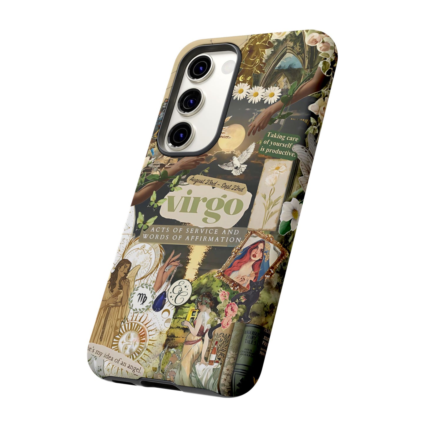 Virgo Vintage Zodiac Collage Tough Phone Case