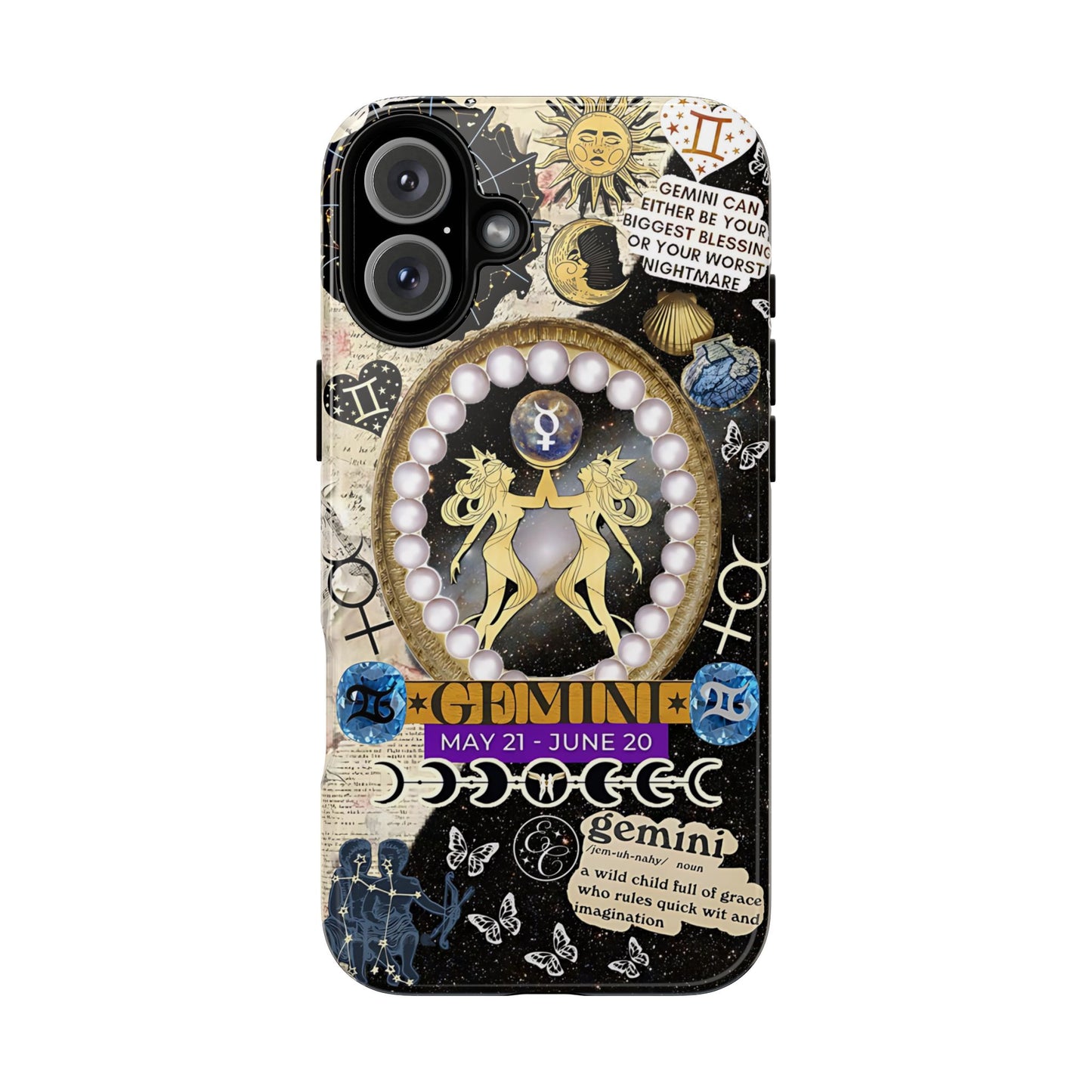 Gemini Zodiac Sign Tough Phone Case