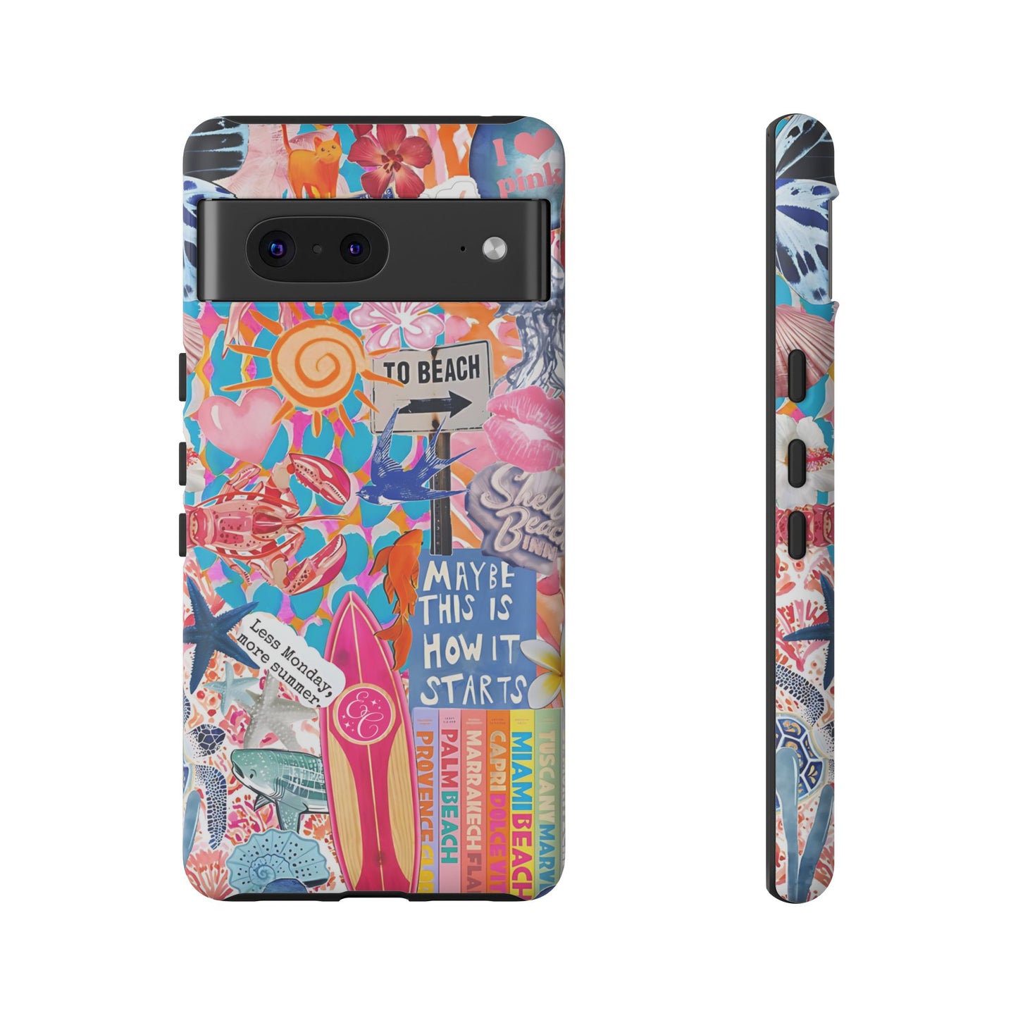 Colorful Beach Collage Tough Phone Case