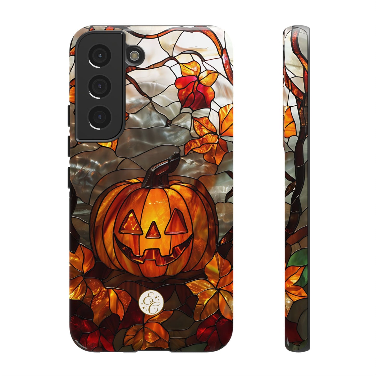 Stained Glass Pumpkin Tough Phone Case