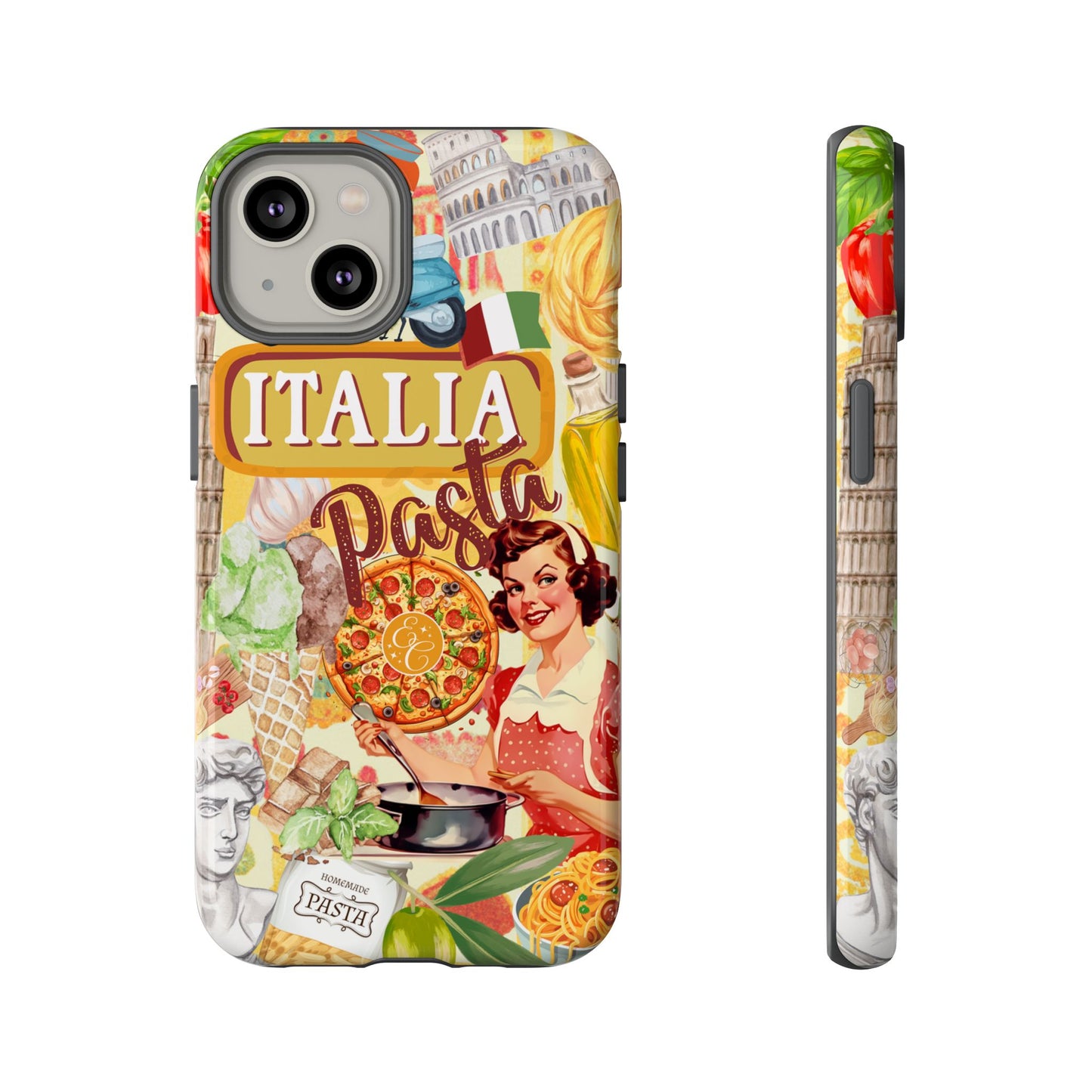 Italian Cuisine Collage Tough Phone Case