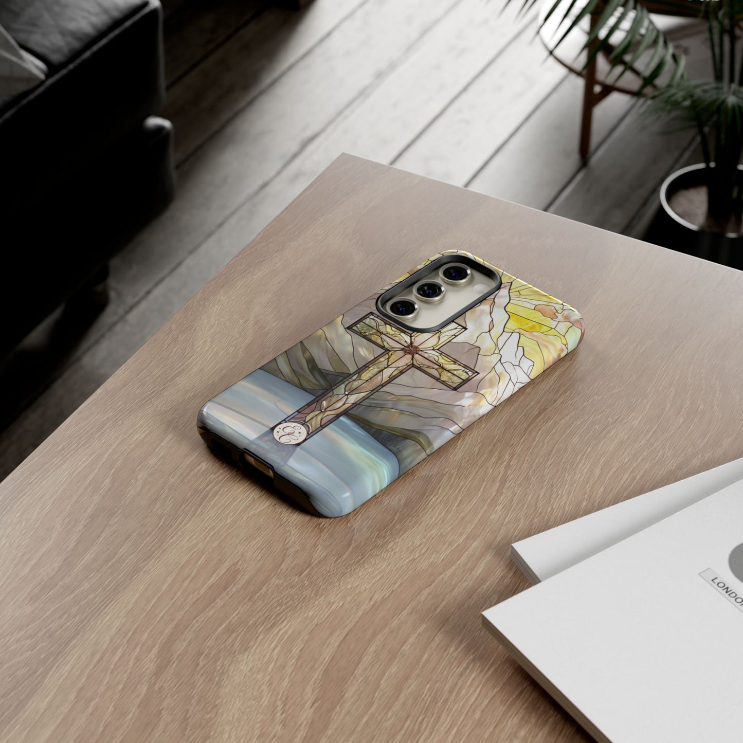 Stained Glass Cross Tough Phone Case