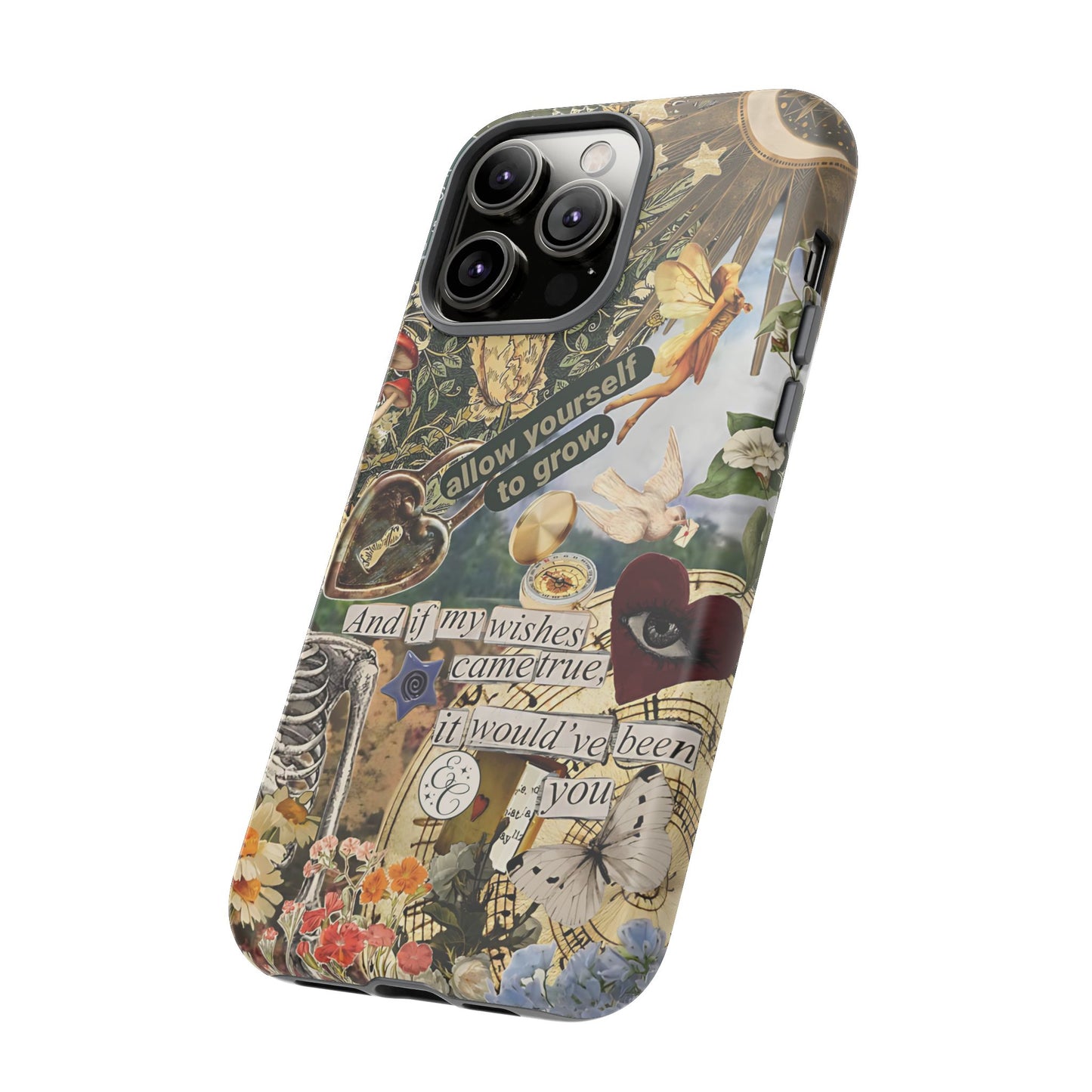 Vintage Cottage Collage Tough Phone Case