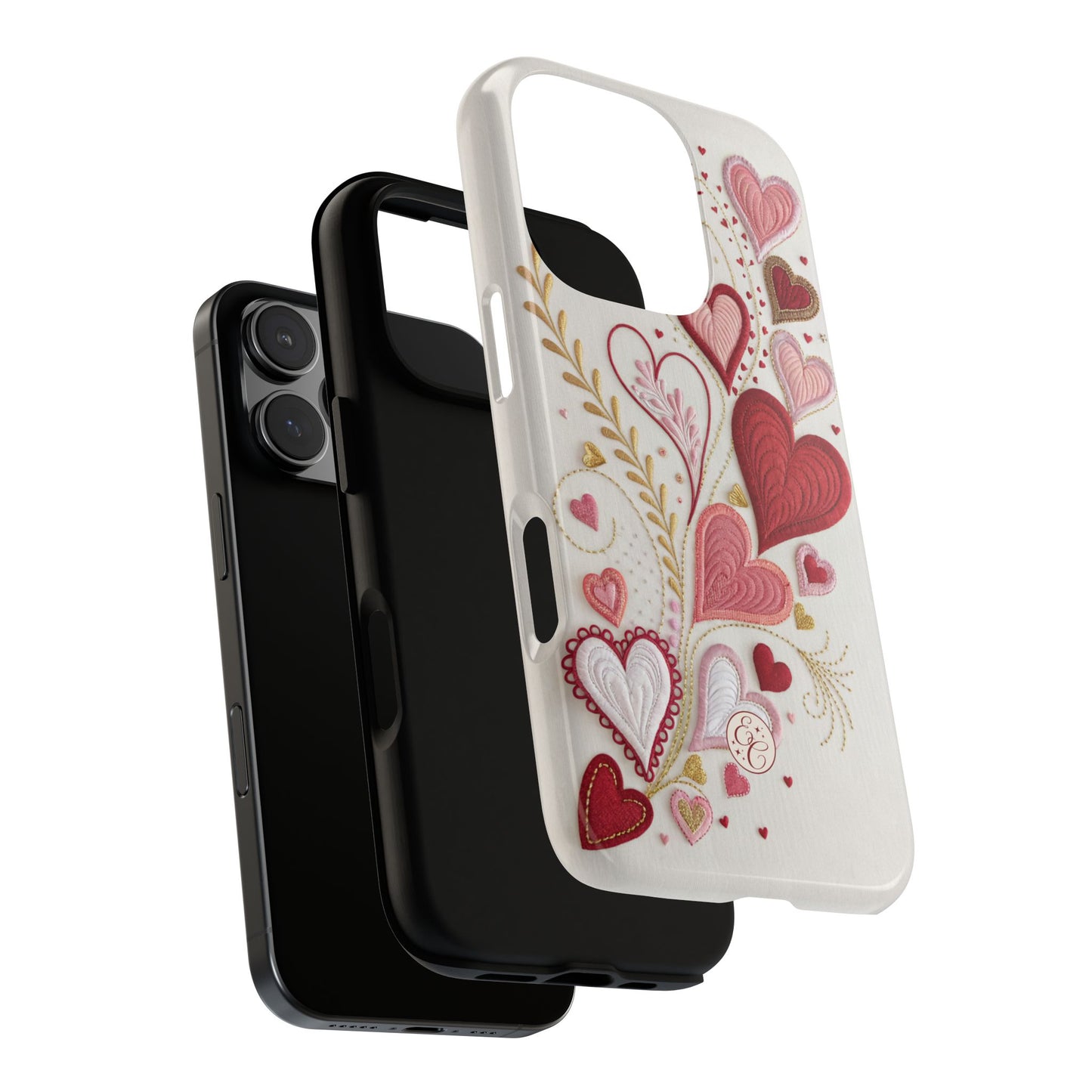 Hearts Pattern Tough Phone Case