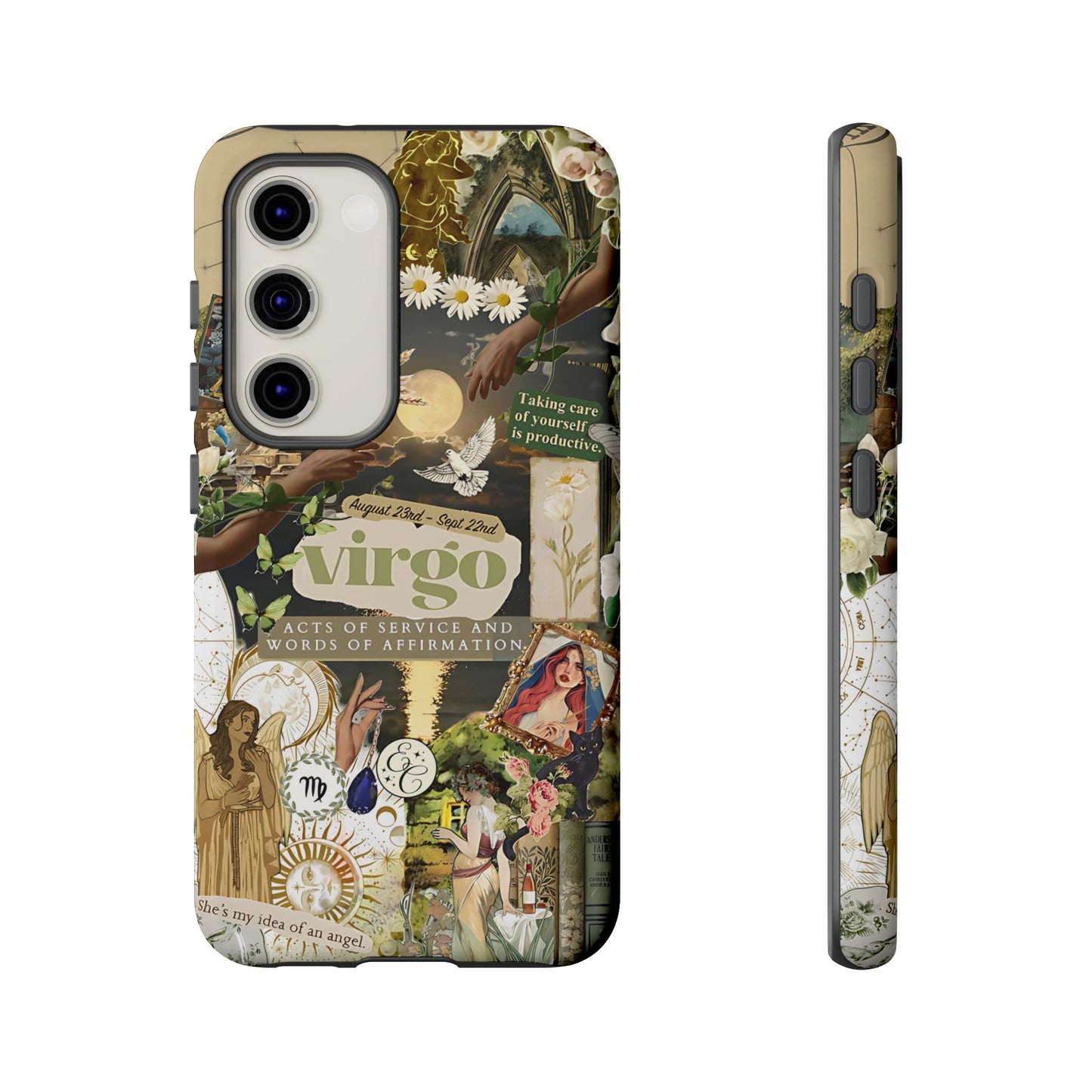 Virgo Vintage Zodiac Collage Tough Phone Case