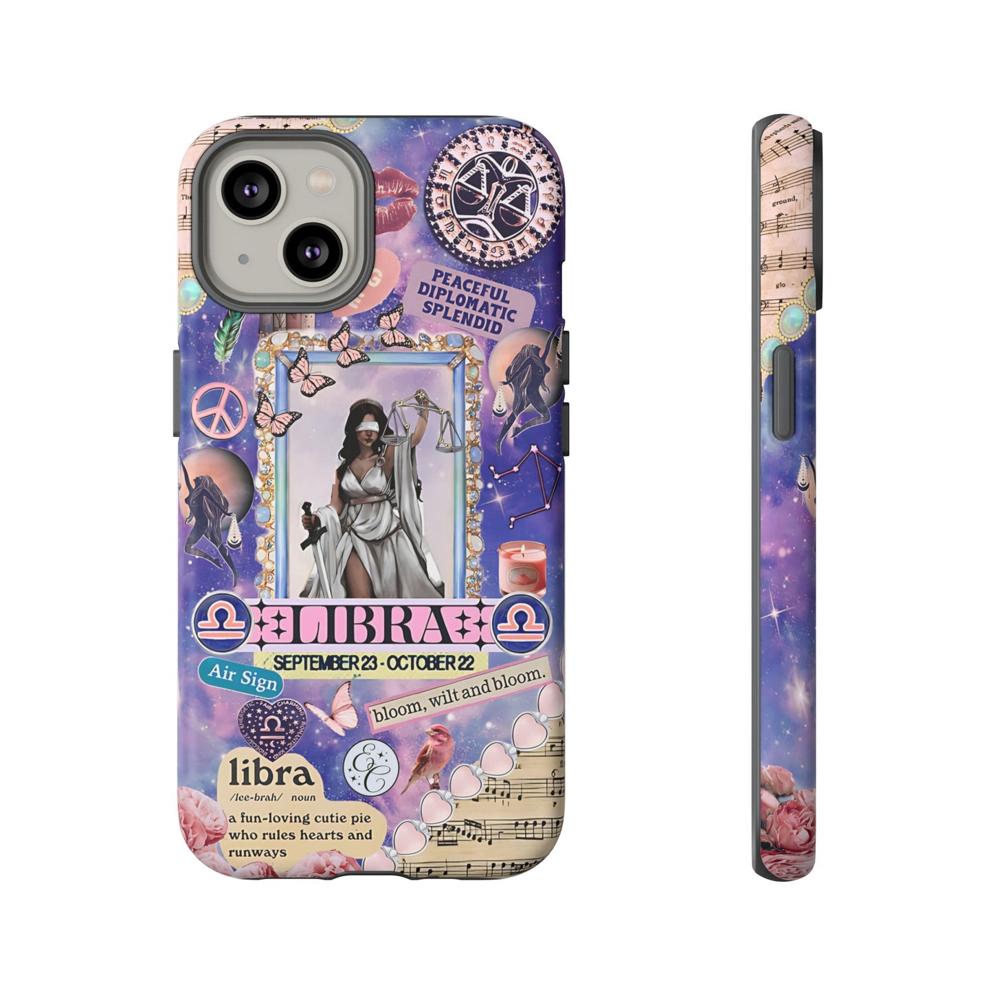 Libra Zodiac Star Sign Tough Phone Case