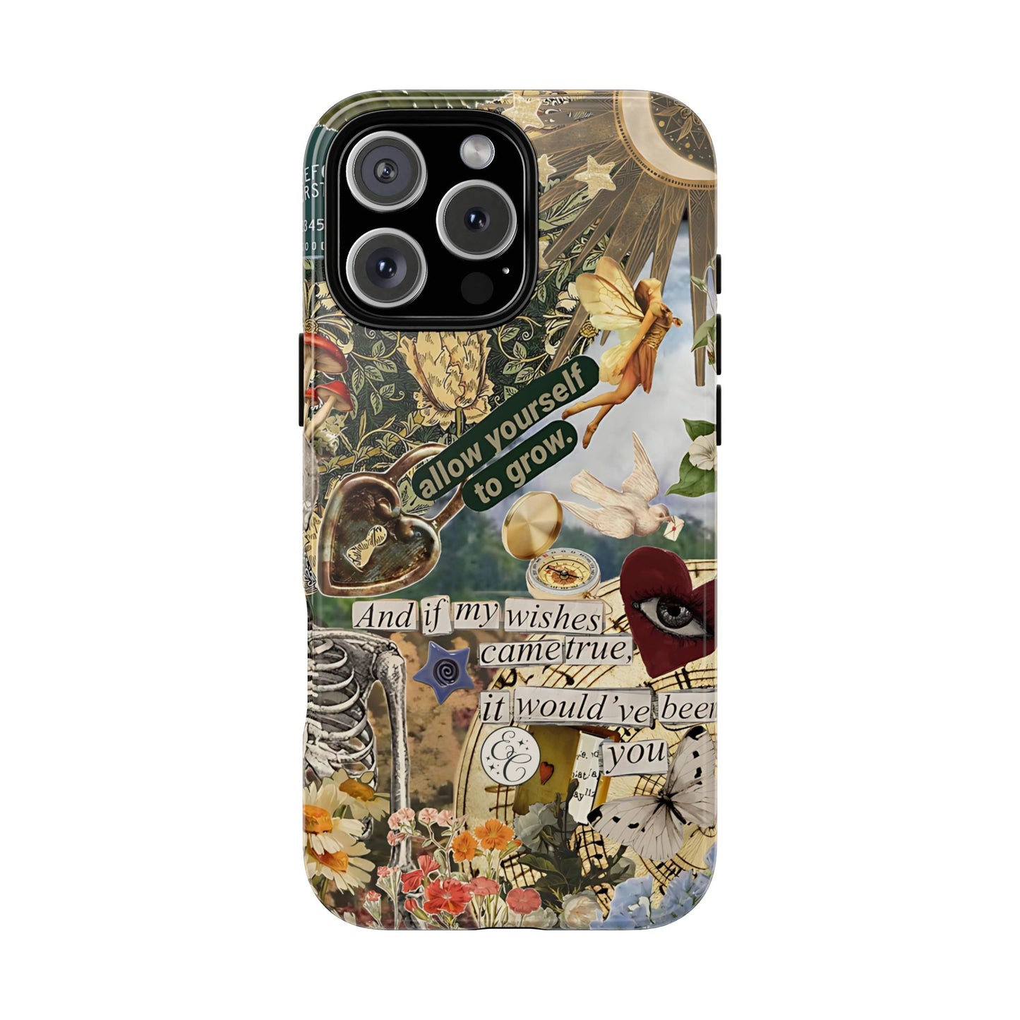 Vintage Cottage Collage Tough Phone Case