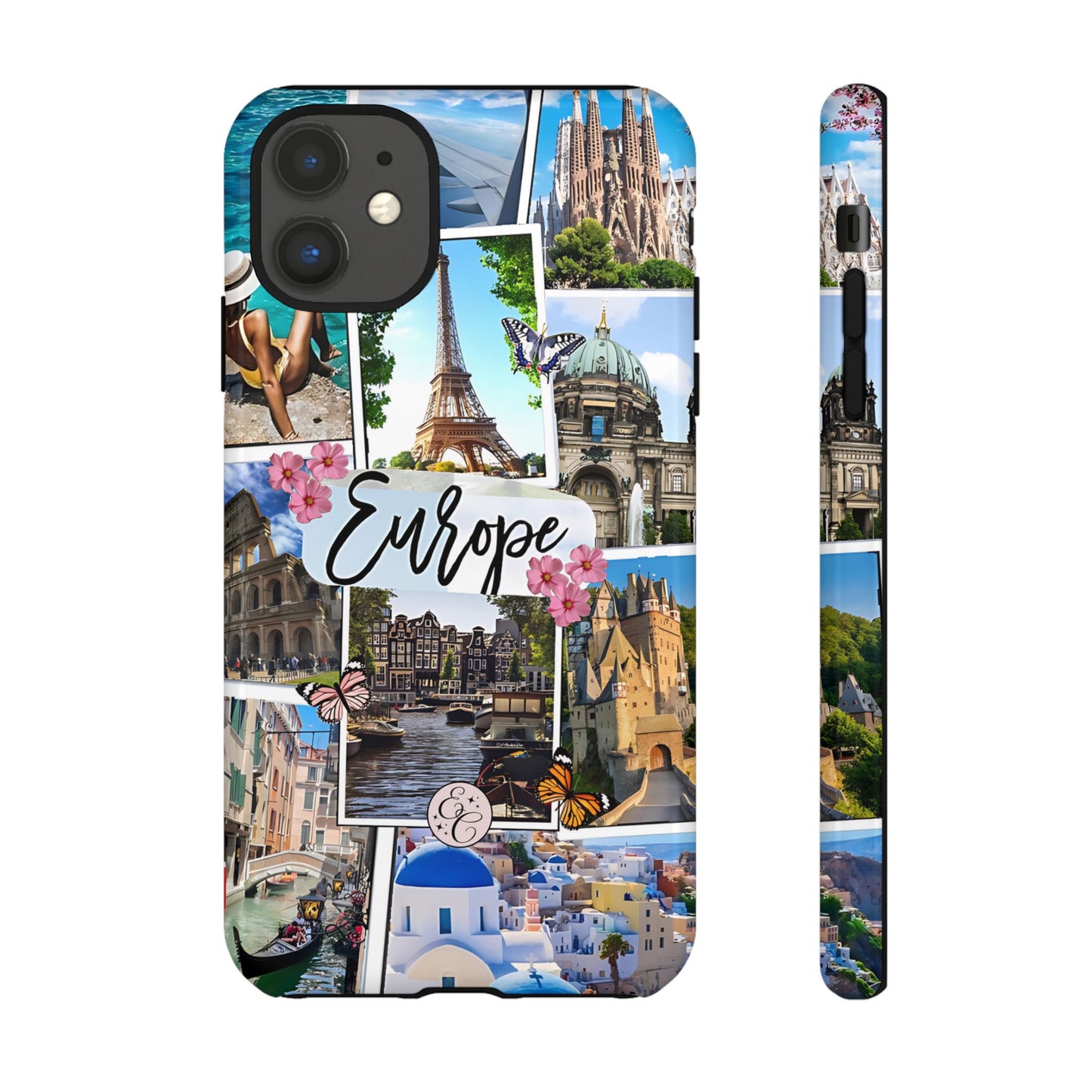 Europe Travel Collage Tough Phone Case