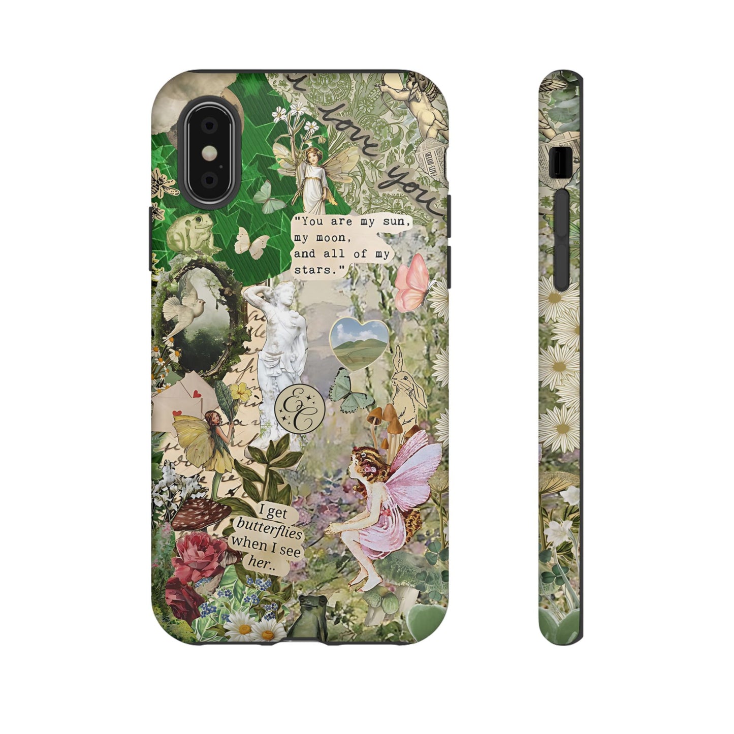 Vintage Botanical Collage Tough Phone Case