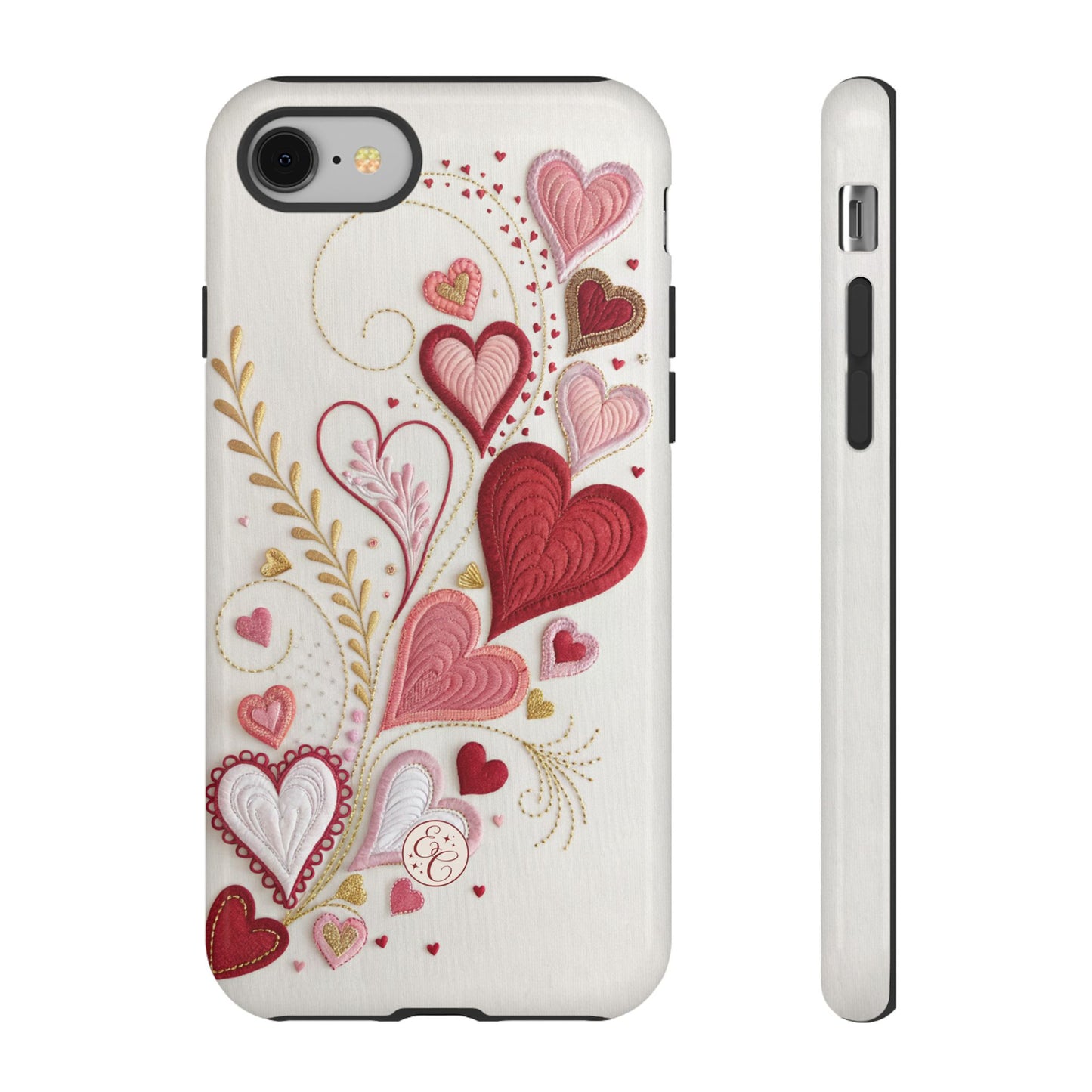 Hearts Pattern Tough Phone Case