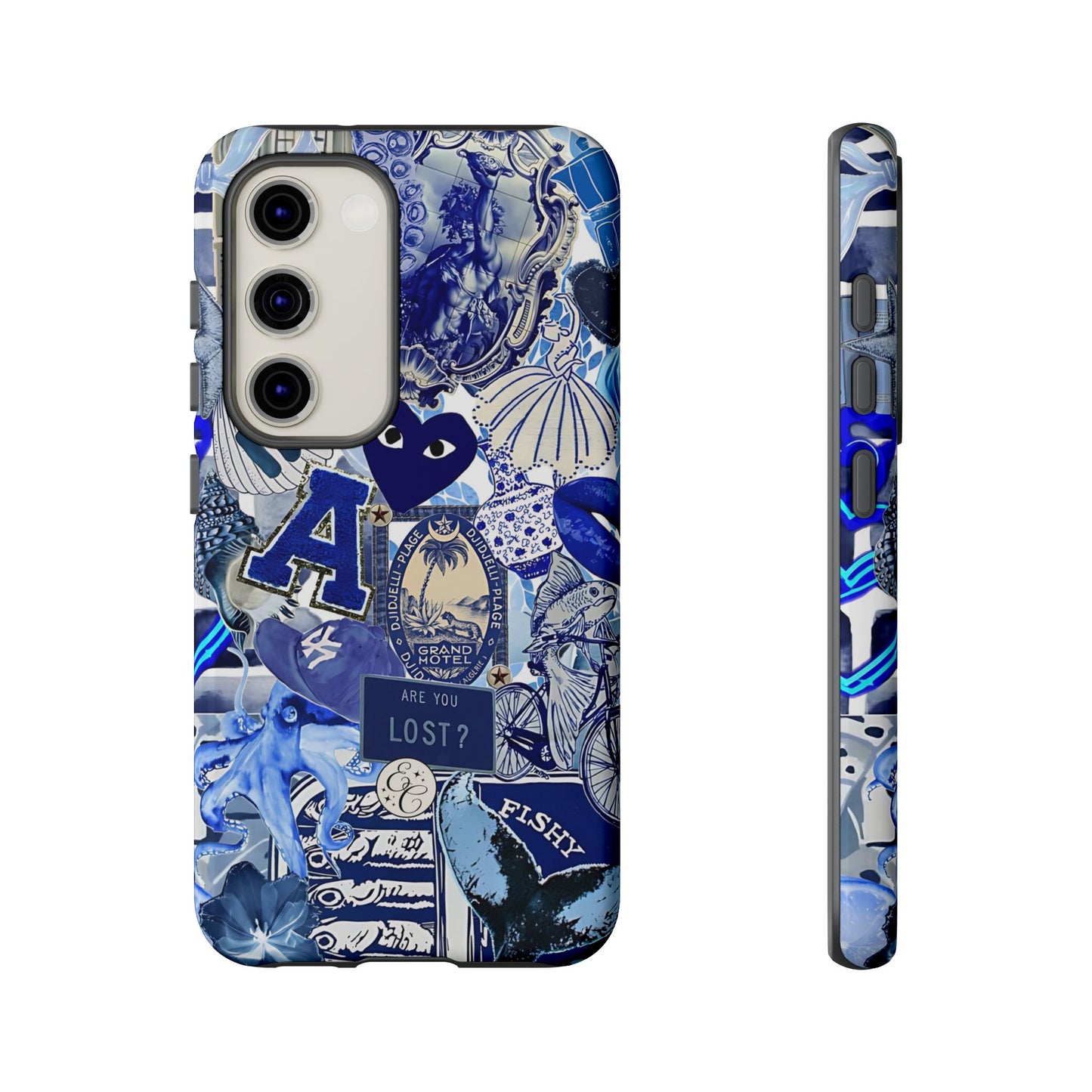 Blue Collage Tough Phone Case