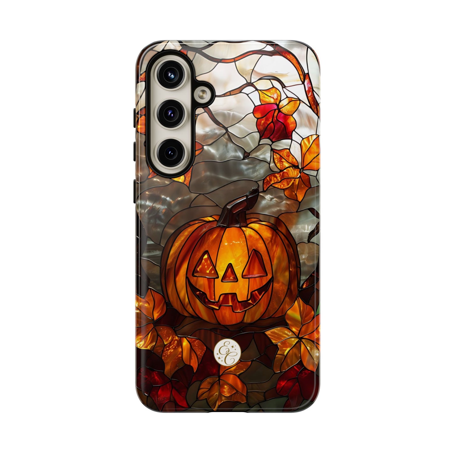 Stained Glass Pumpkin Tough Phone Case