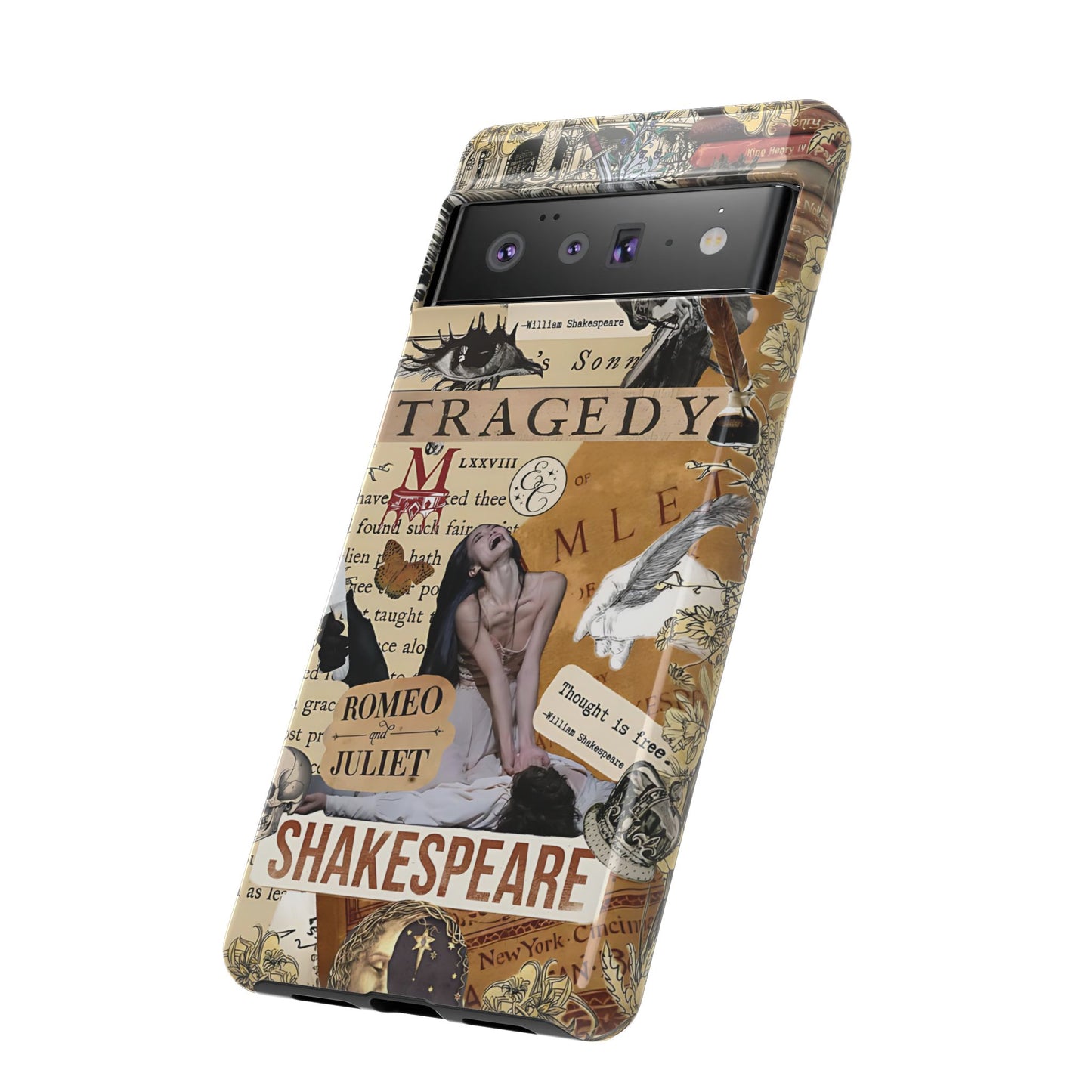 Shakespeare Tragedy Collage Tough Phone Case