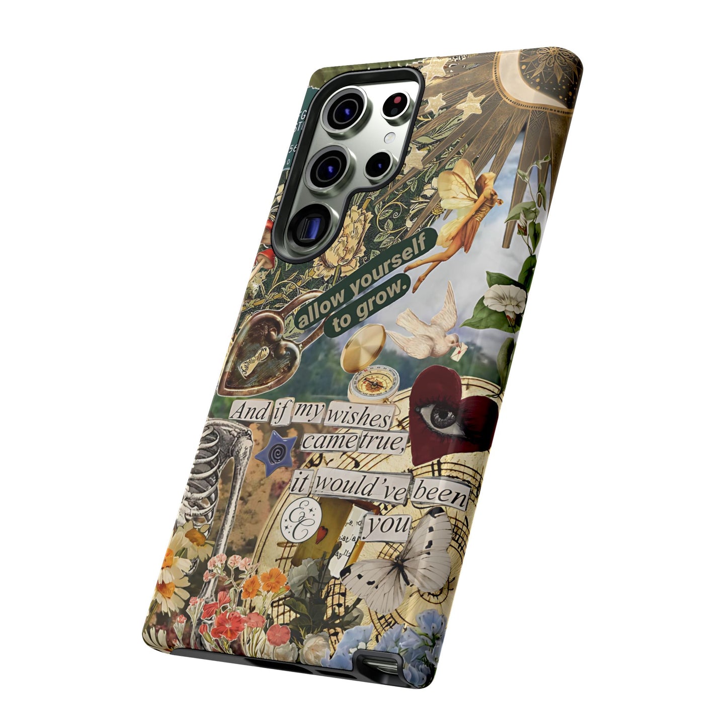Vintage Cottage Collage Tough Phone Case