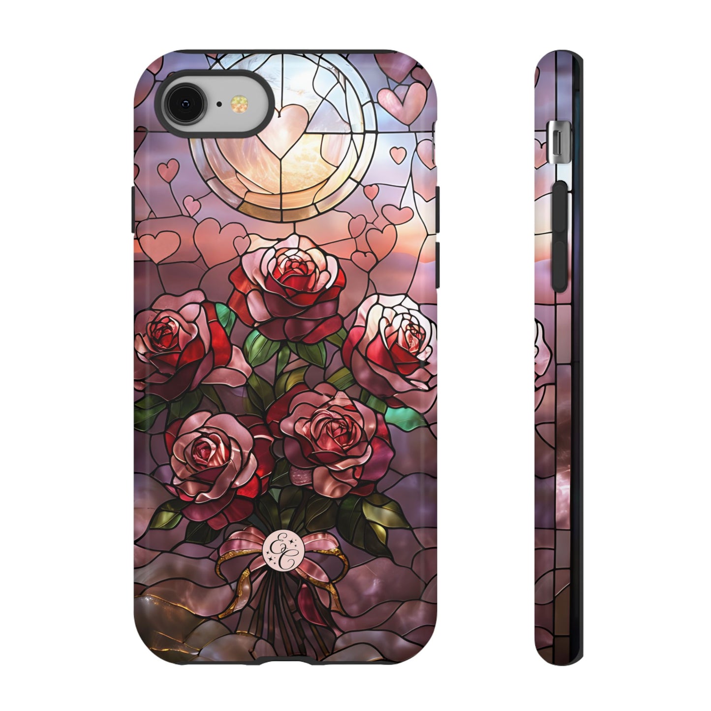 Bouquet of Roses Stained Glass Tough Phone Case
