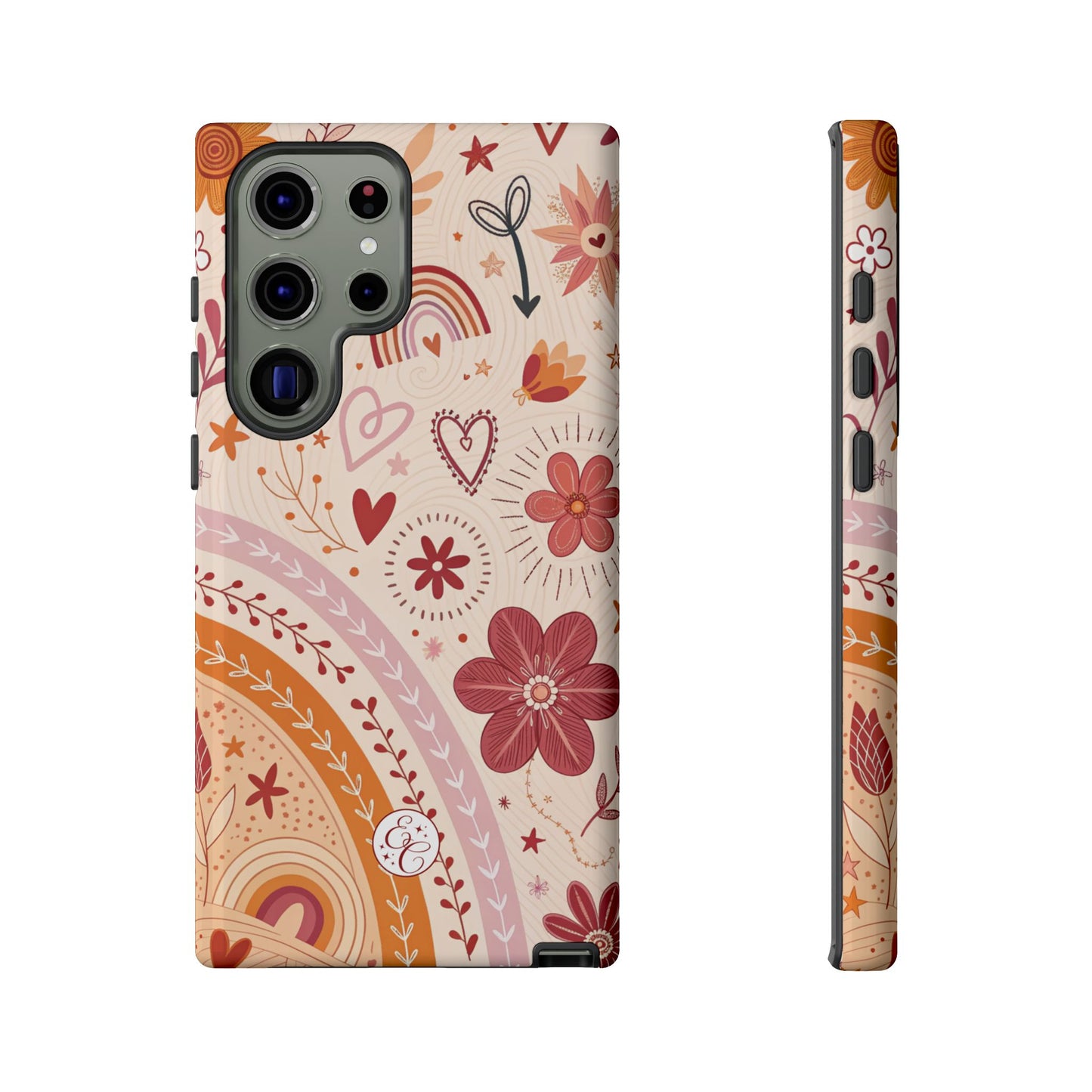 Lesbian Boho Doodle Tough Phone Case
