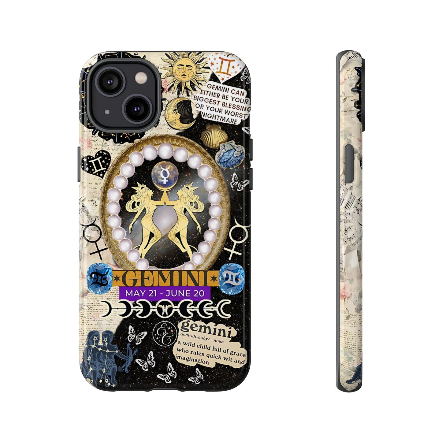 Gemini Zodiac Sign Tough Phone Case