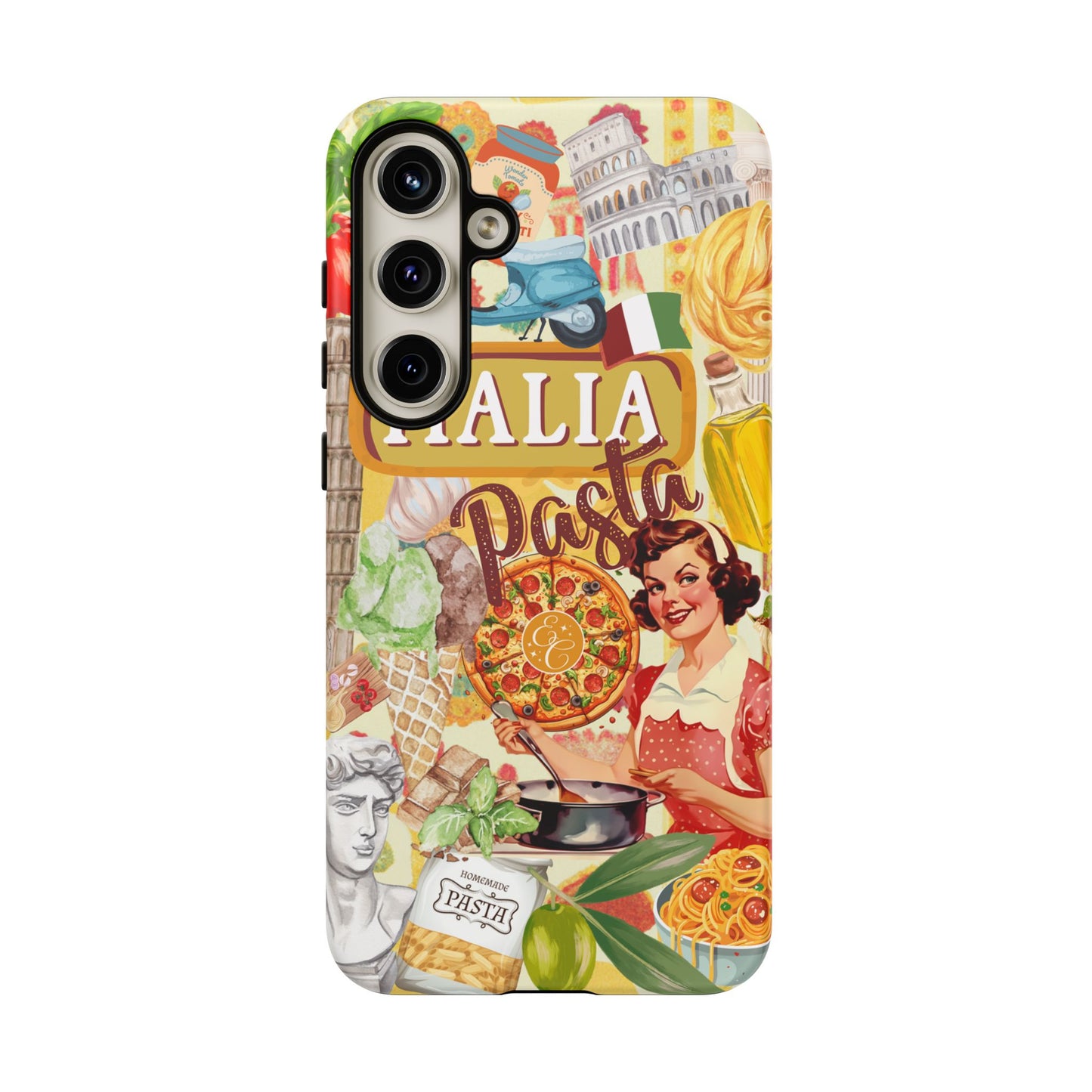 Italian Cuisine Collage Tough Phone Case