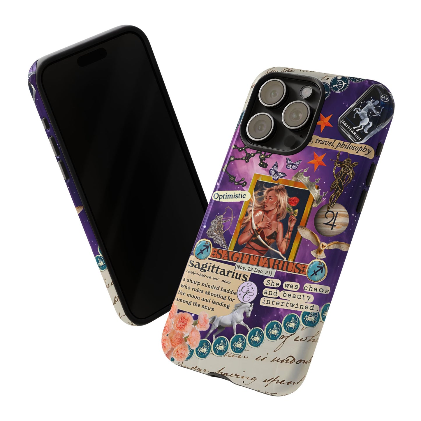 Sagittarius Zodiac Star Sign Tough Phone Case