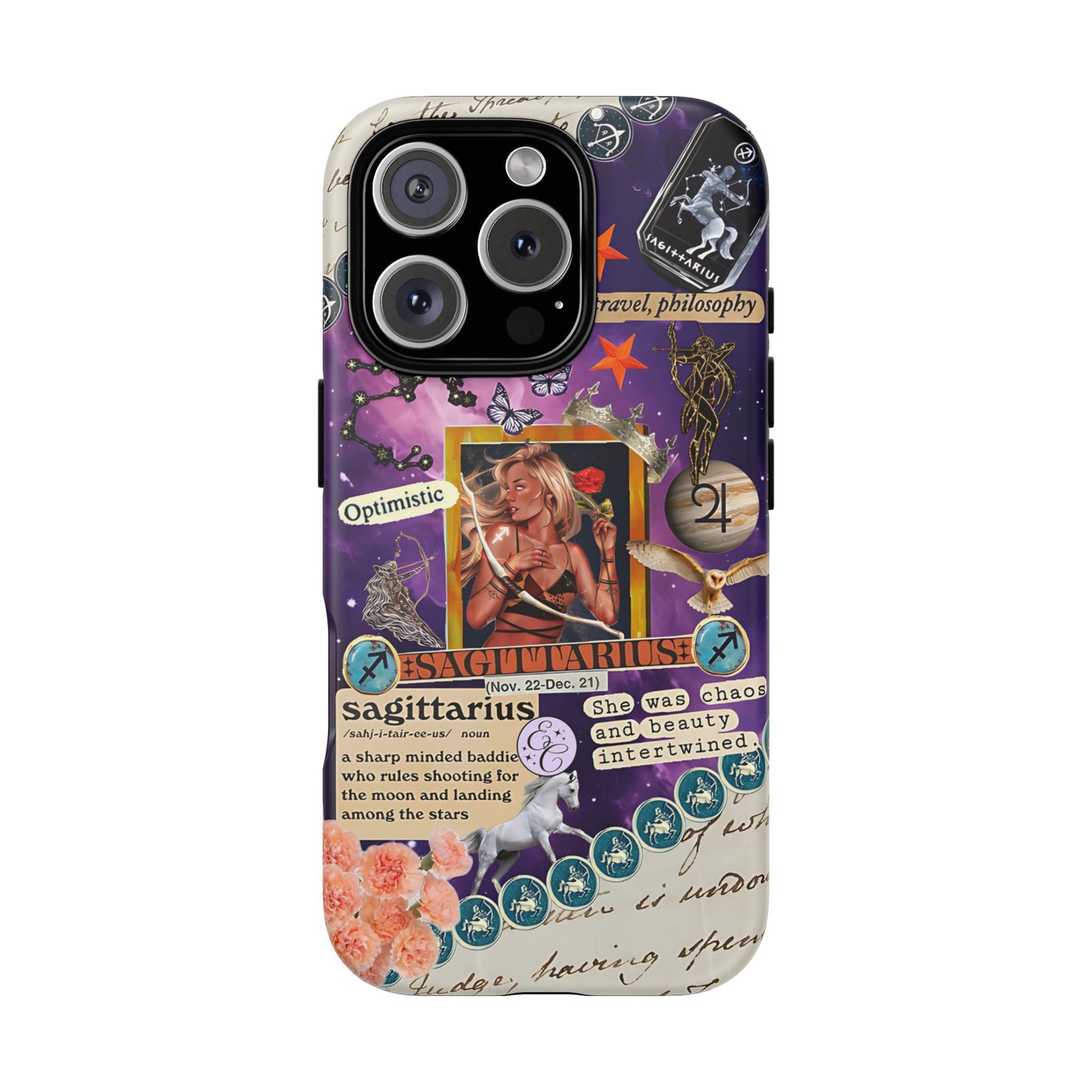 Sagittarius Zodiac Star Sign Tough Phone Case