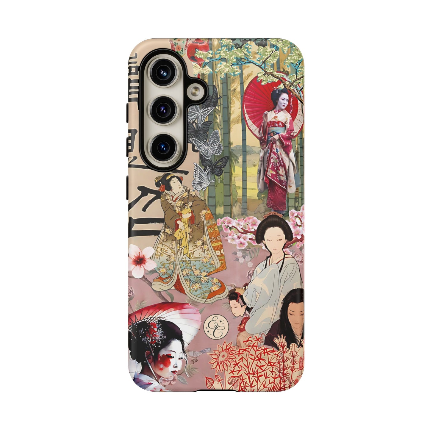 Japanese Geisha Collage Tough Phone Case