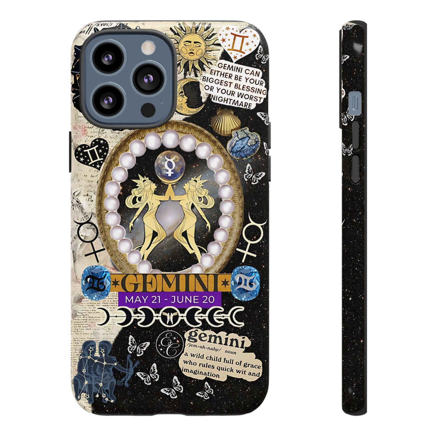 Gemini Zodiac Sign Tough Phone Case
