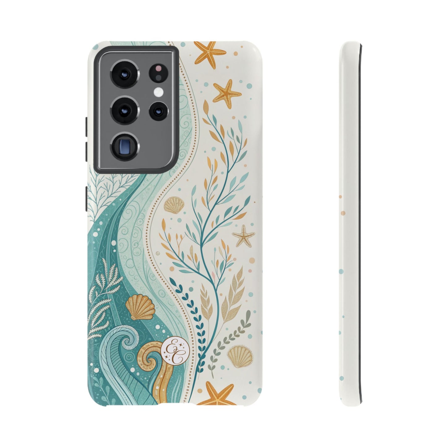Ocean Boho Doodle Tough Phone Case